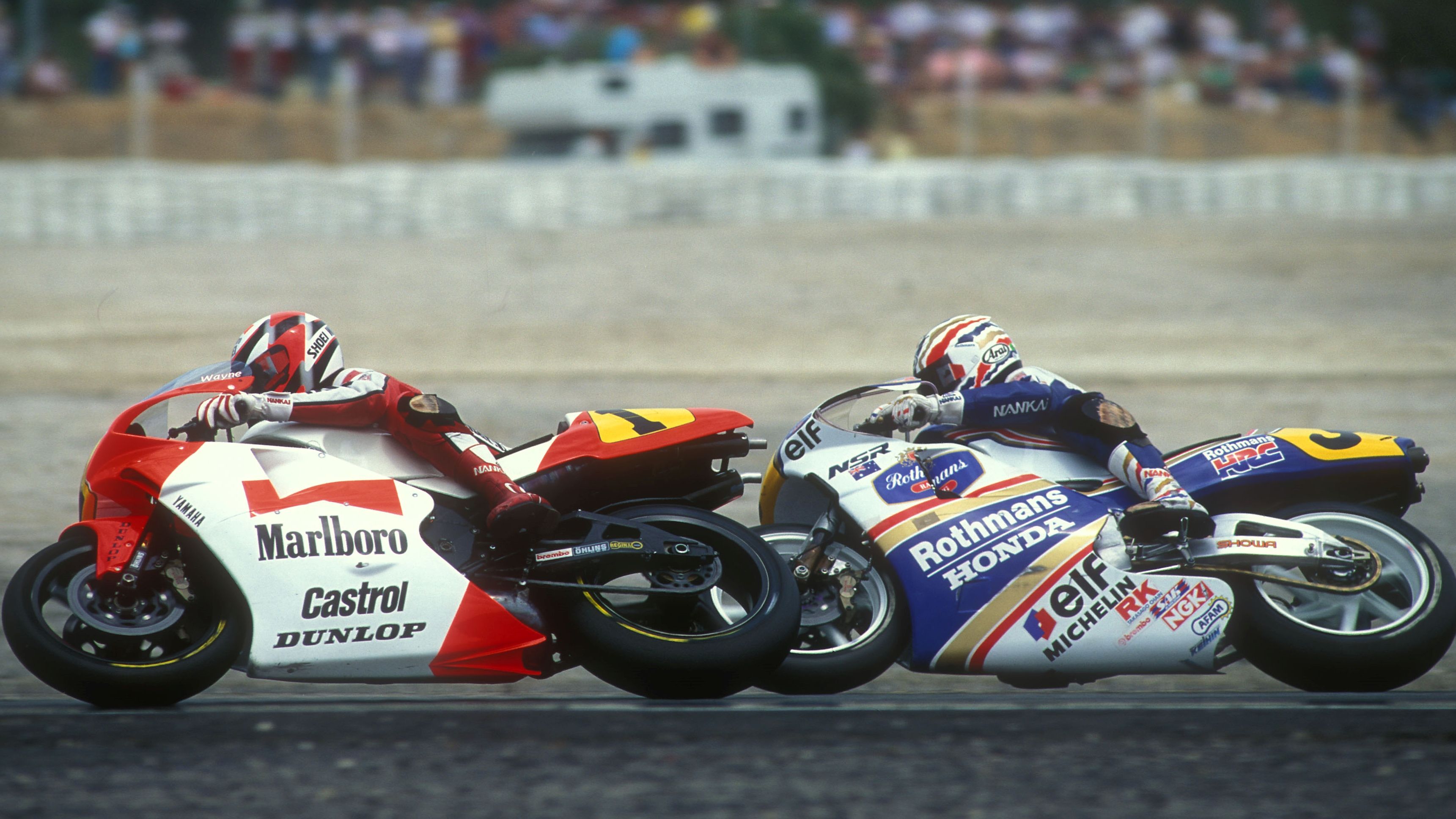 Wayne Rainey y Mick Doohan