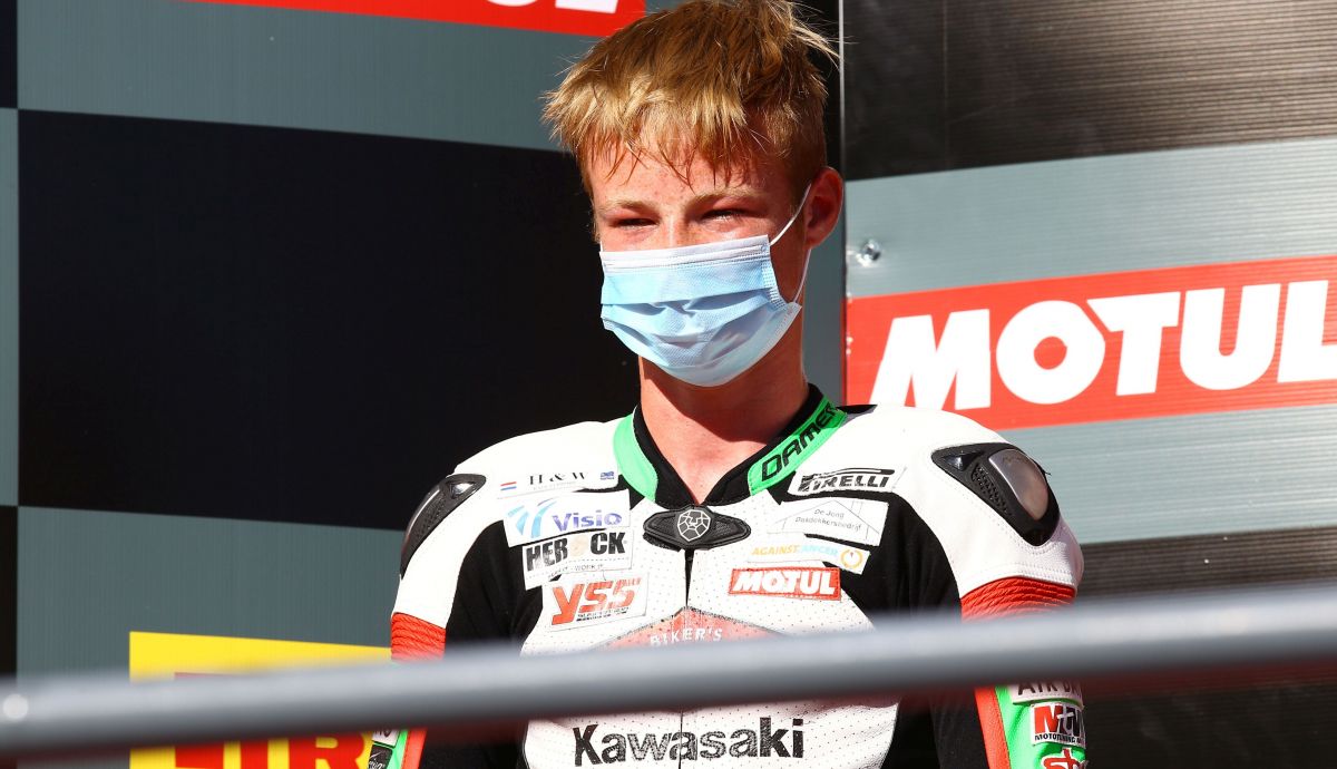 Jeffrey Buis logró su primer podio en el Mundial de Supersport 300 en Portimao
