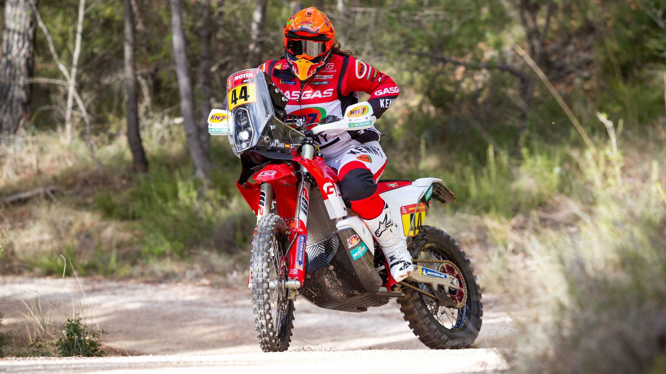 Laia Sanz en su preparación para el Dakar 2021