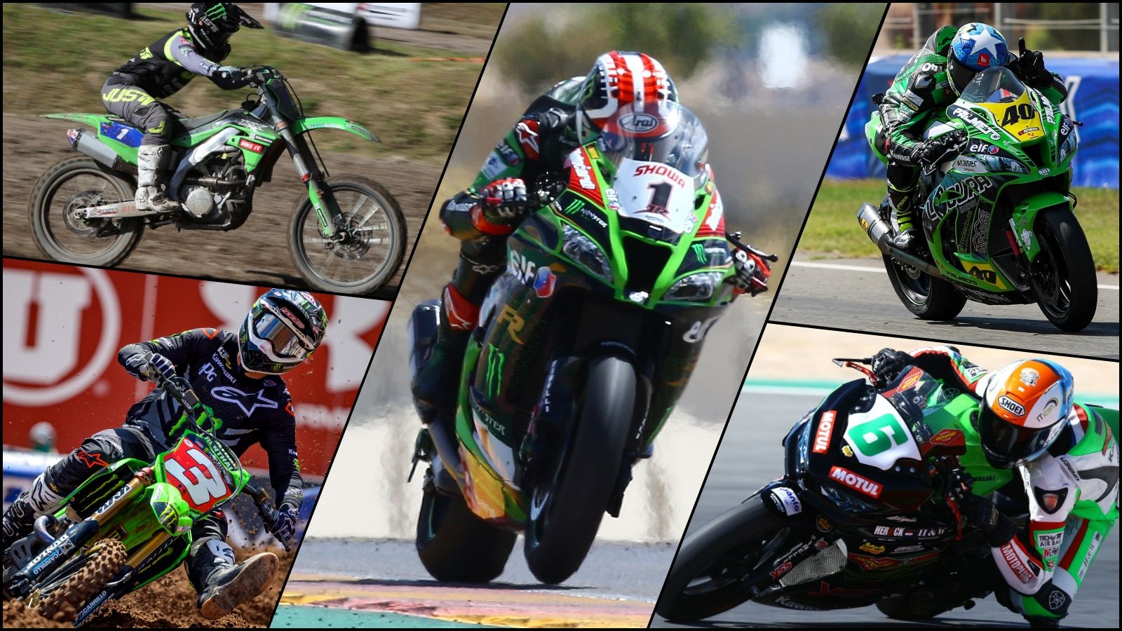 Courtney Duncan, Jonathan Rea, Román Ramos, Eli Tomac y Jeffrey Buis han ganado títulos con Kawasaki en 2020