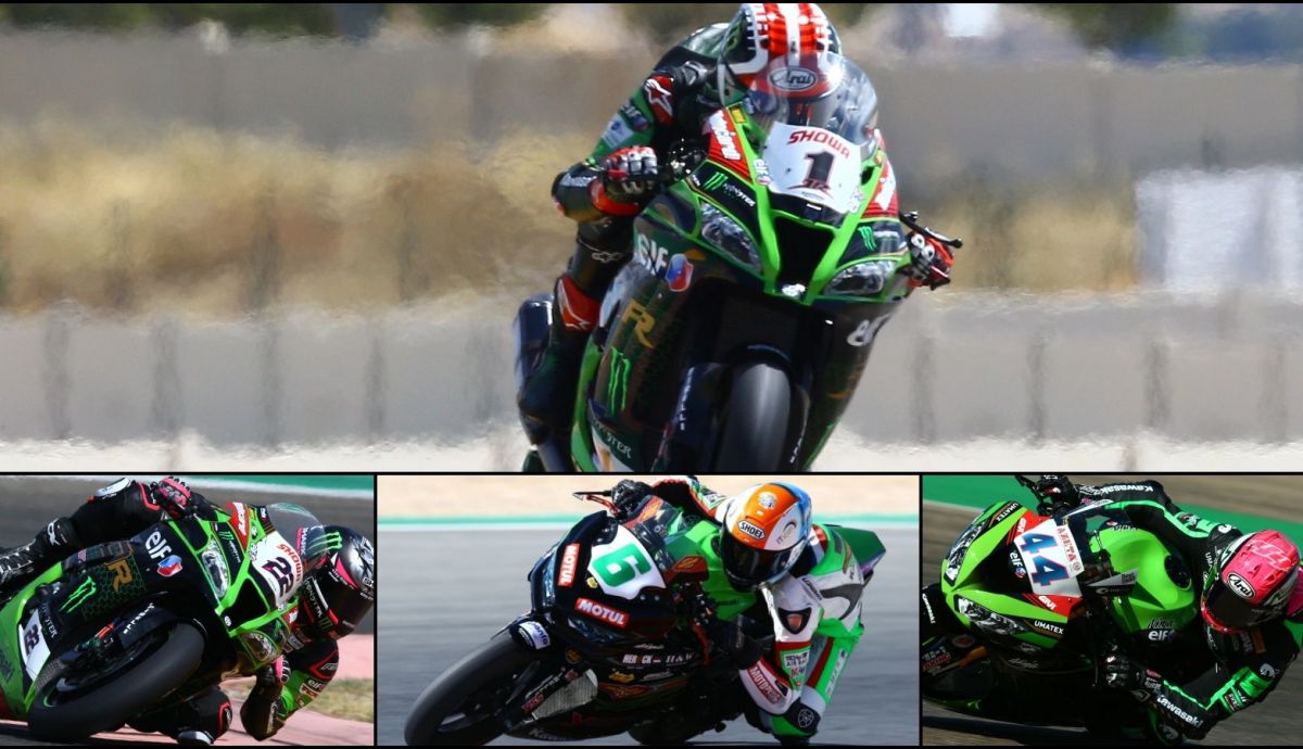 Jonathan Rea, Alex Lowes, Jeffrey Buis y Lucas Mahias han sido protagonistas con Kawasaki en el WorldSBK