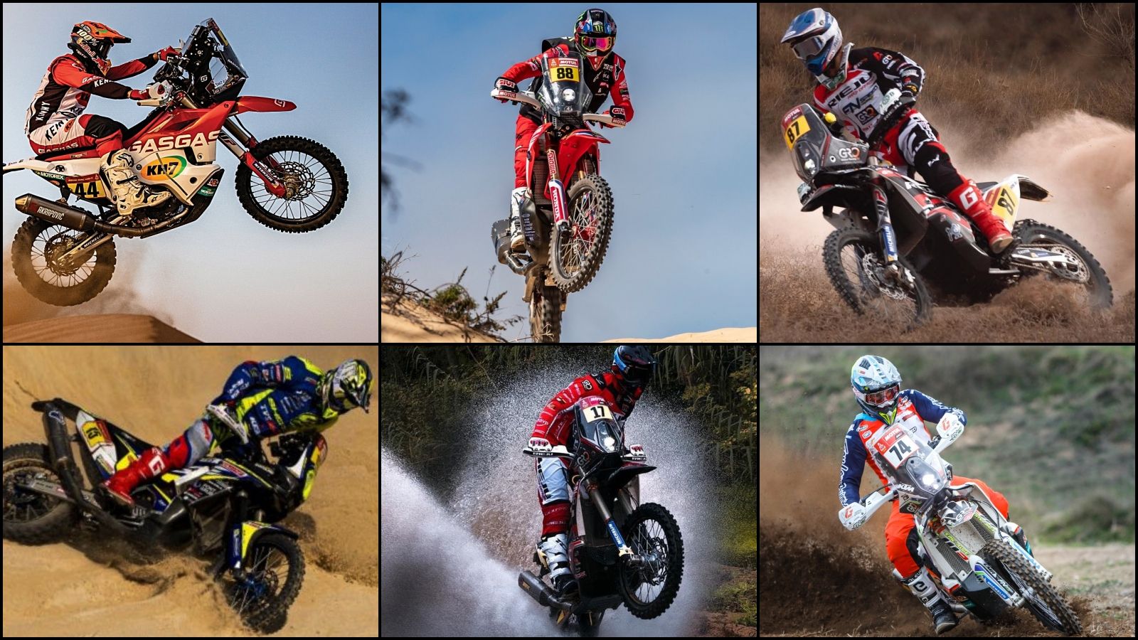 Laia Sanz, Joan Barreda, Oriol Mena, Lorenzo Santolino, Joan Pedrero y Jaume Betriu son algunos de los españoles más destacados del Dakar 2021