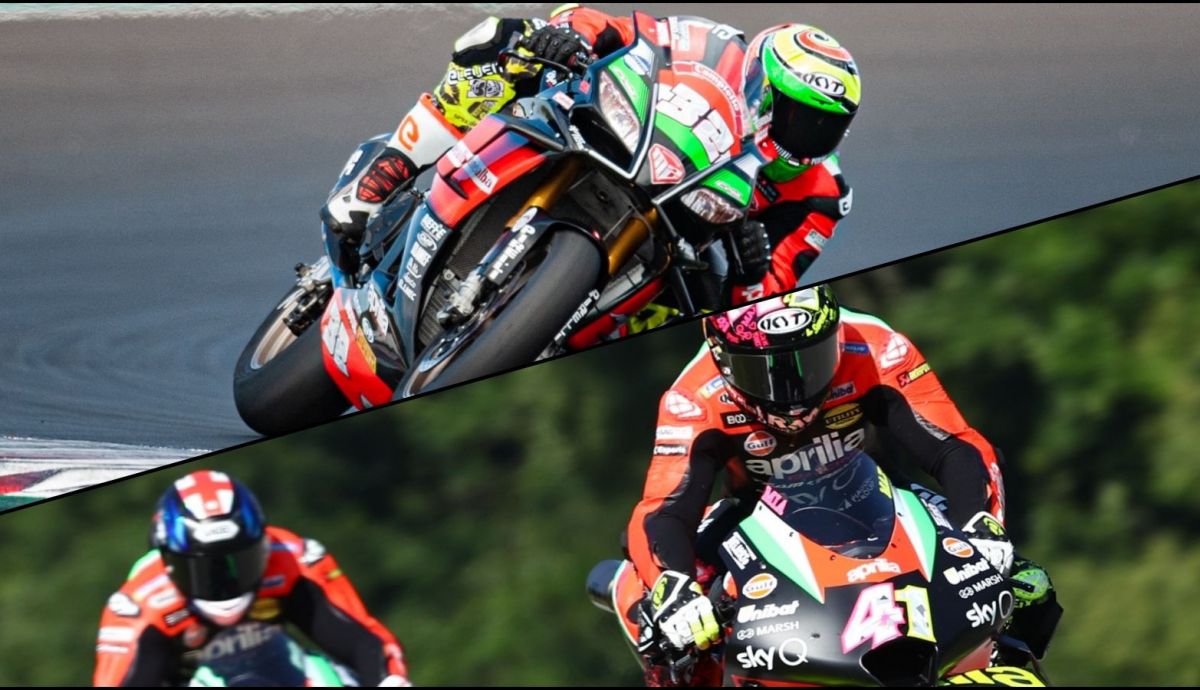 Lorenzo Savadori y Aleix Espargaró, principales protagonistas de Aprilia en este 2020