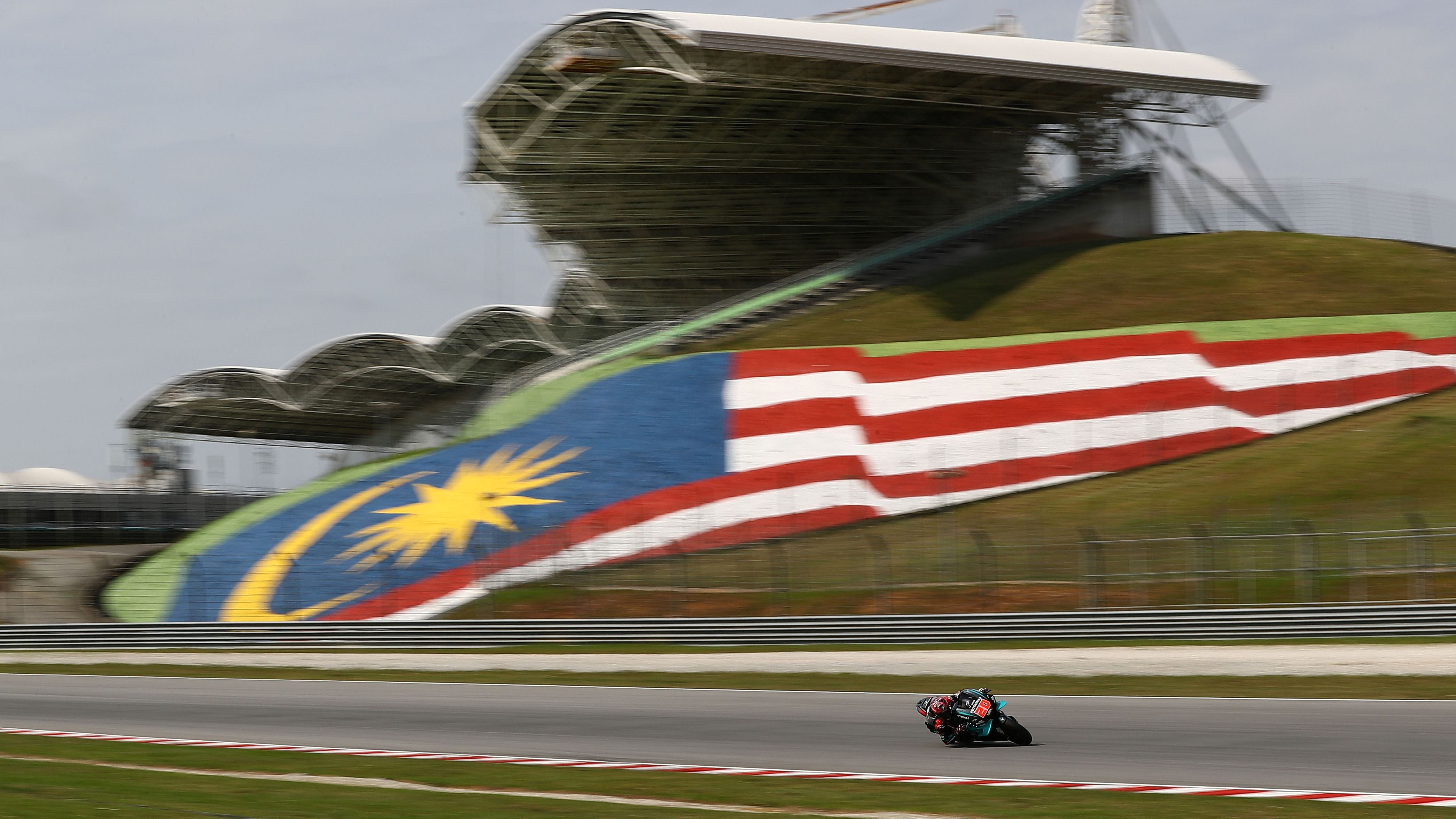 Fabio Quartararo durante los test de Sepang en MotoGP 2020