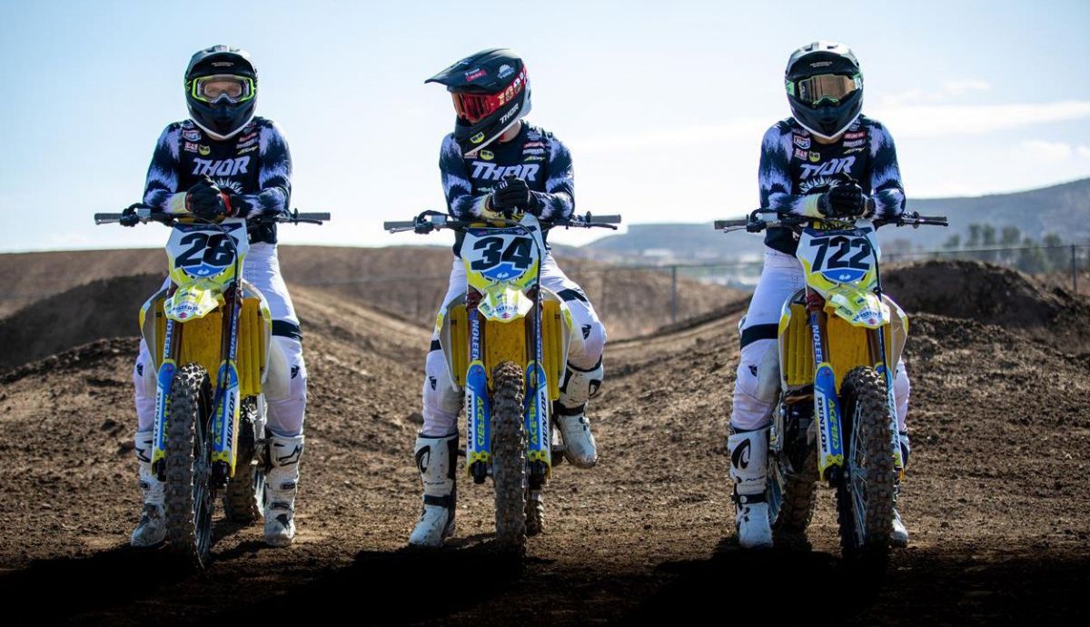 HEP Suzuki: Brandon Hartranft, Max Anstie y Adam Enticknap HEP Suzuki: Brandon Hartranft, Max Anstie y Adam Enticknap