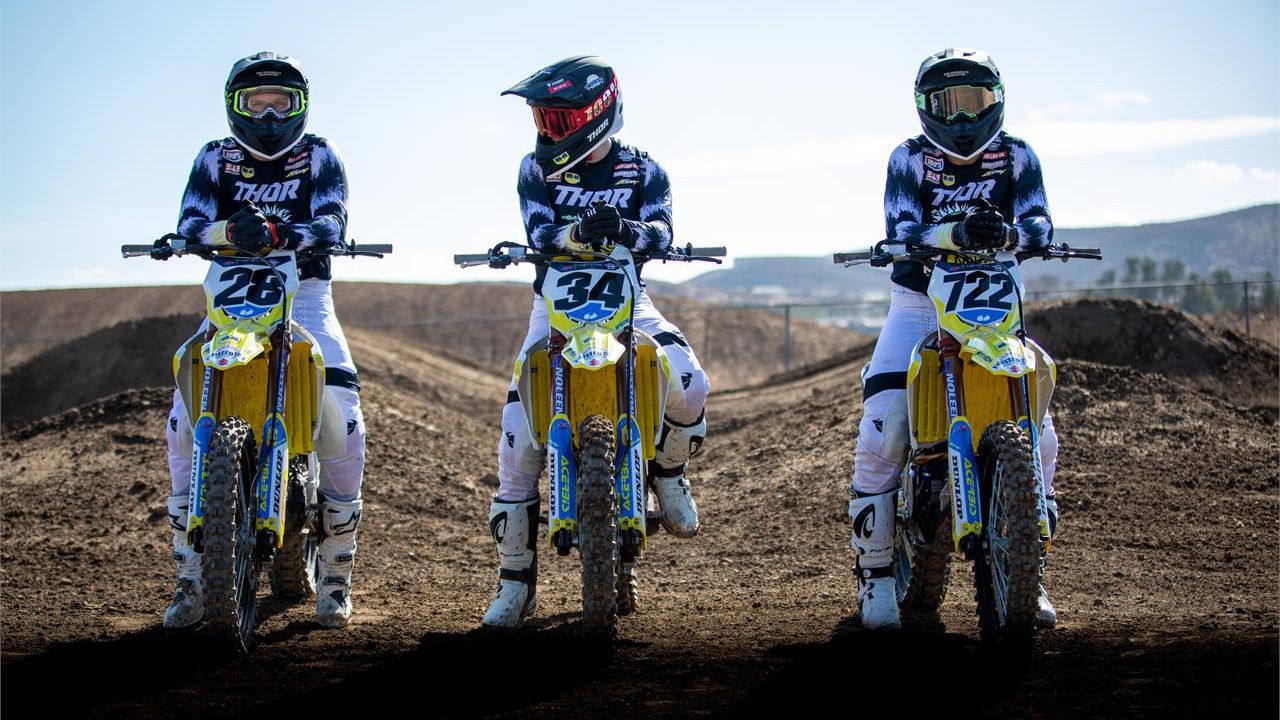 HEP Suzuki: Brandon Hartranft, Max Anstie y Adam Enticknap