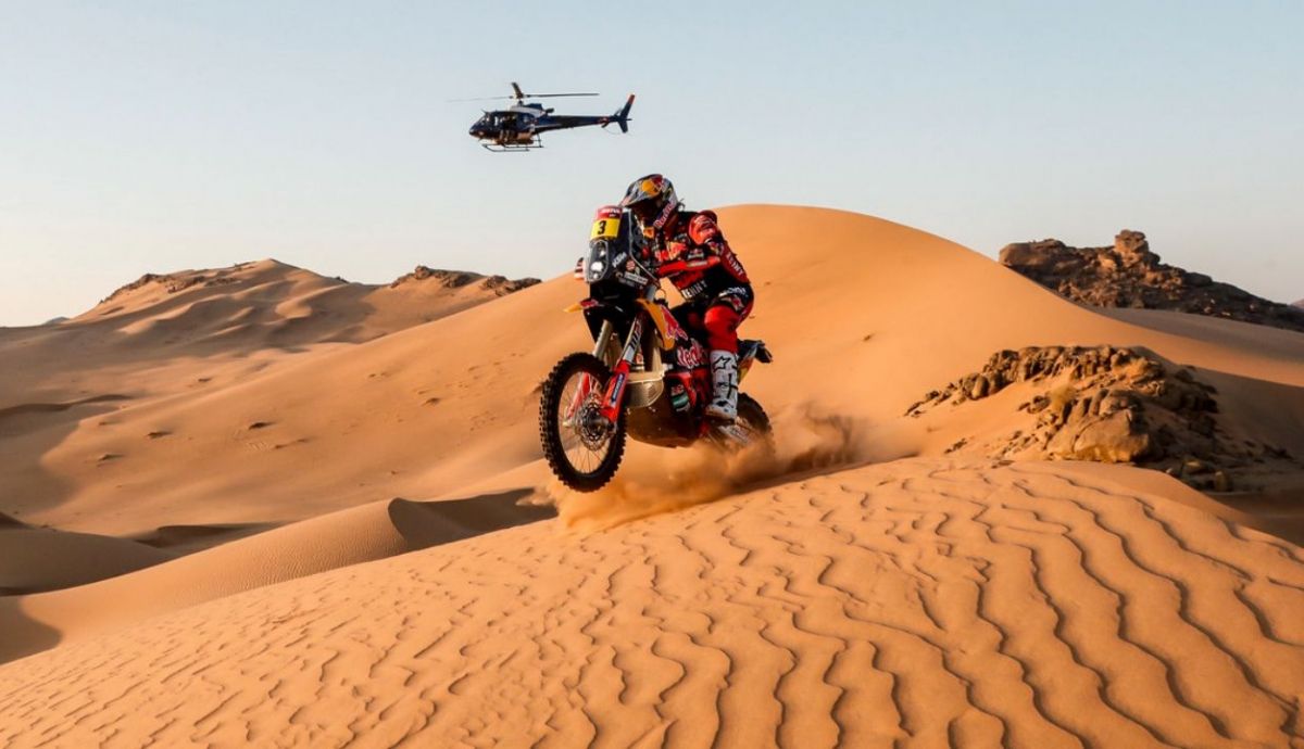Toby Price durante la segunda etapa del Dakar 2021 Toby Price durante la segunda etapa del Dakar 2021