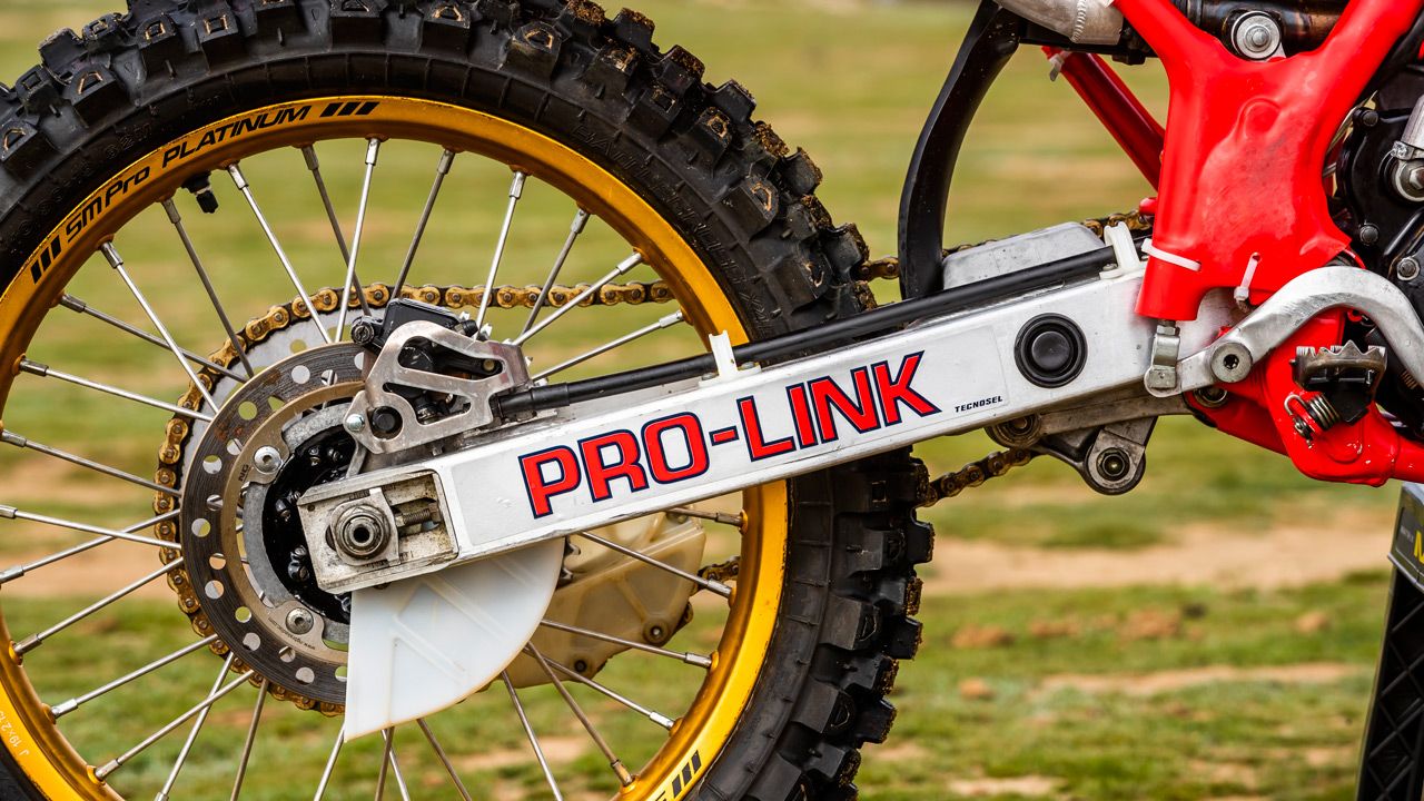 Honda CR 500 de 1989. Sistema de bieletas progresivo Pro-Link.