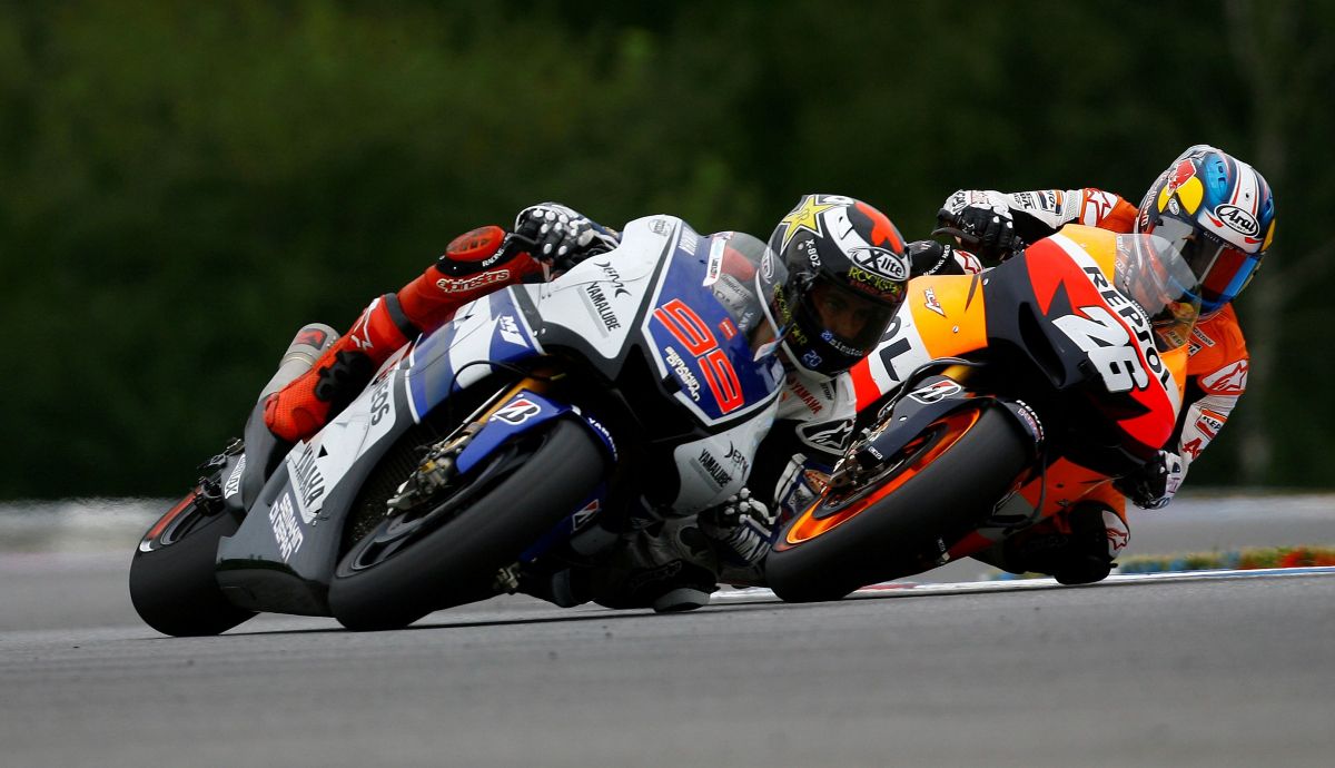 Dani Pedrosa batió a Jorge Lorenzo en un final memorable en Brno 2012 Dani Pedrosa batió a Jorge Lorenzo en un final memorable en Brno 2012