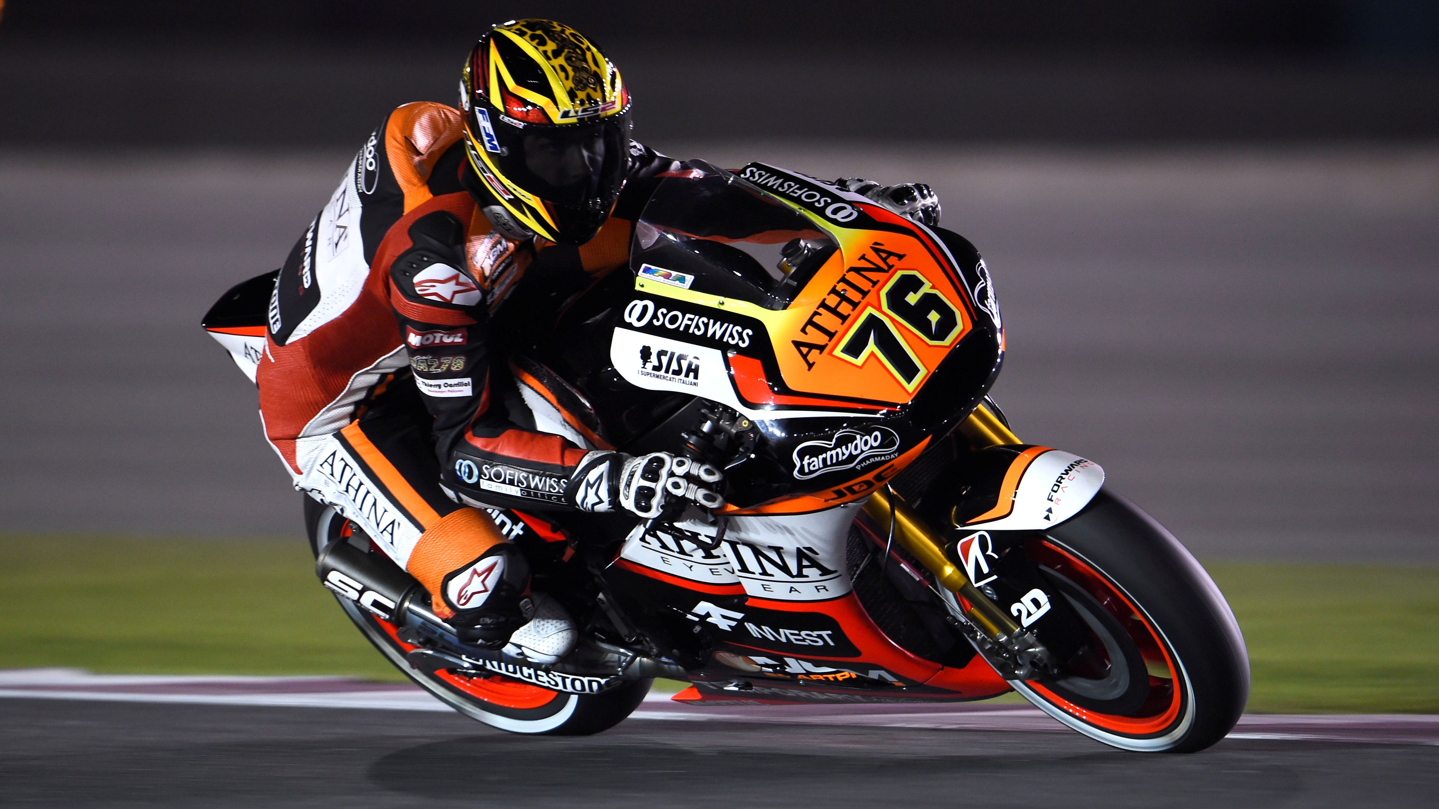Loris Baz debutó en MotoGP en Qatar 2015 con el Forward Racing