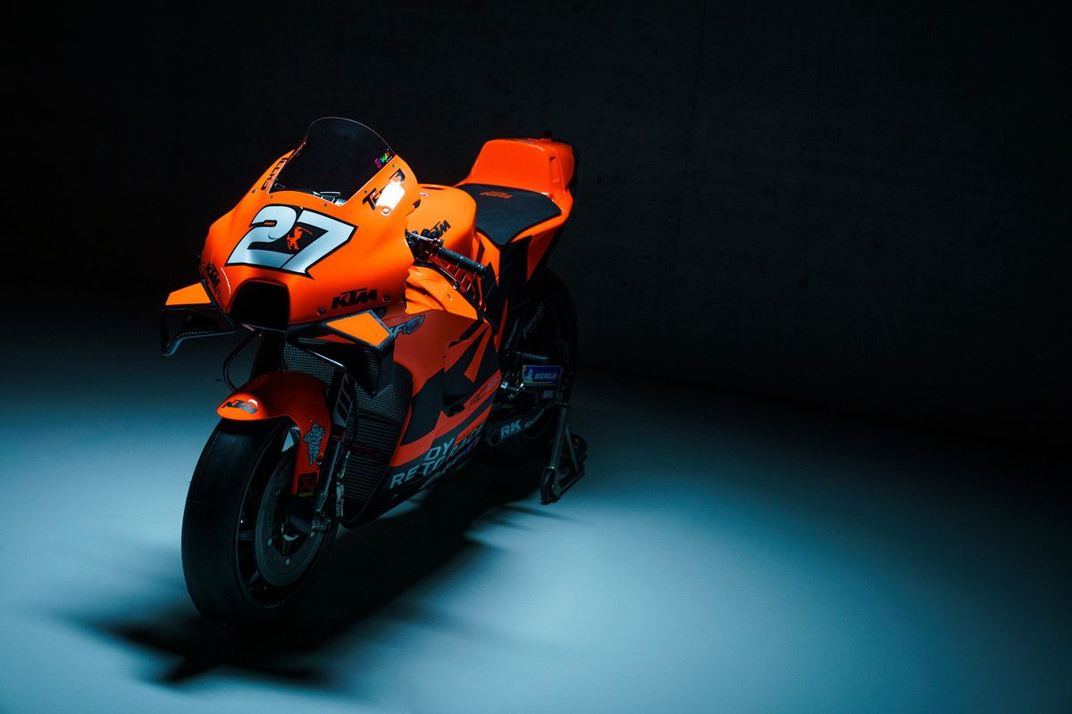 374255 Iker Lecuona 27 RC16 Tech3 KTM Factory Racing MotoGP Team Presentation 2021  12 