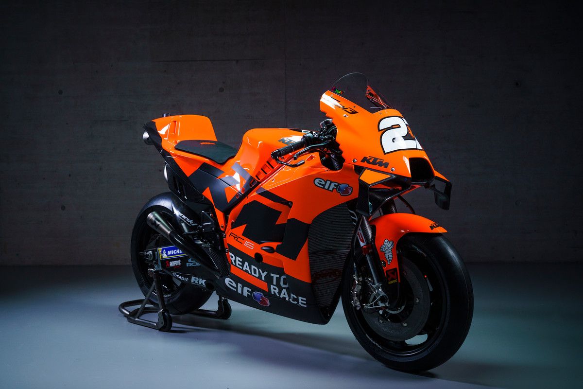 374263 Iker Lecuona 27 RC16 Tech3 KTM Factory Racing MotoGP Team Presentation 2021  2 