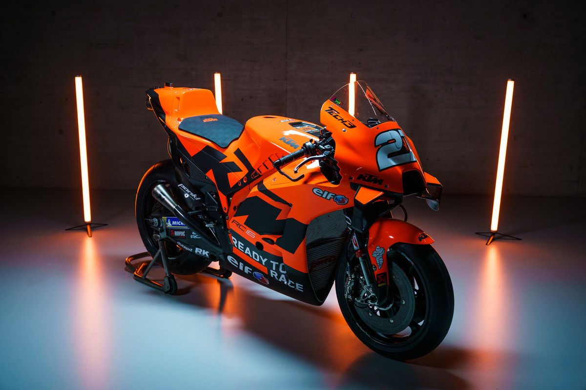 374269 Iker Lecuona 27 RC16 Tech3 KTM Factory Racing MotoGP Team Presentation 2021  3 