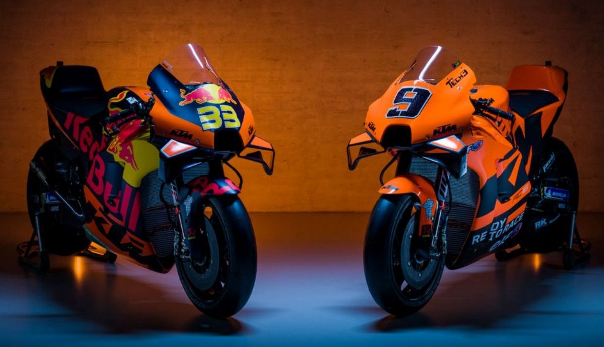Las KTM RC16 para MotoGP 2021 del Red Bull y el Tech 3 Las KTM RC16 para MotoGP 2021 del Red Bull y el Tech 3