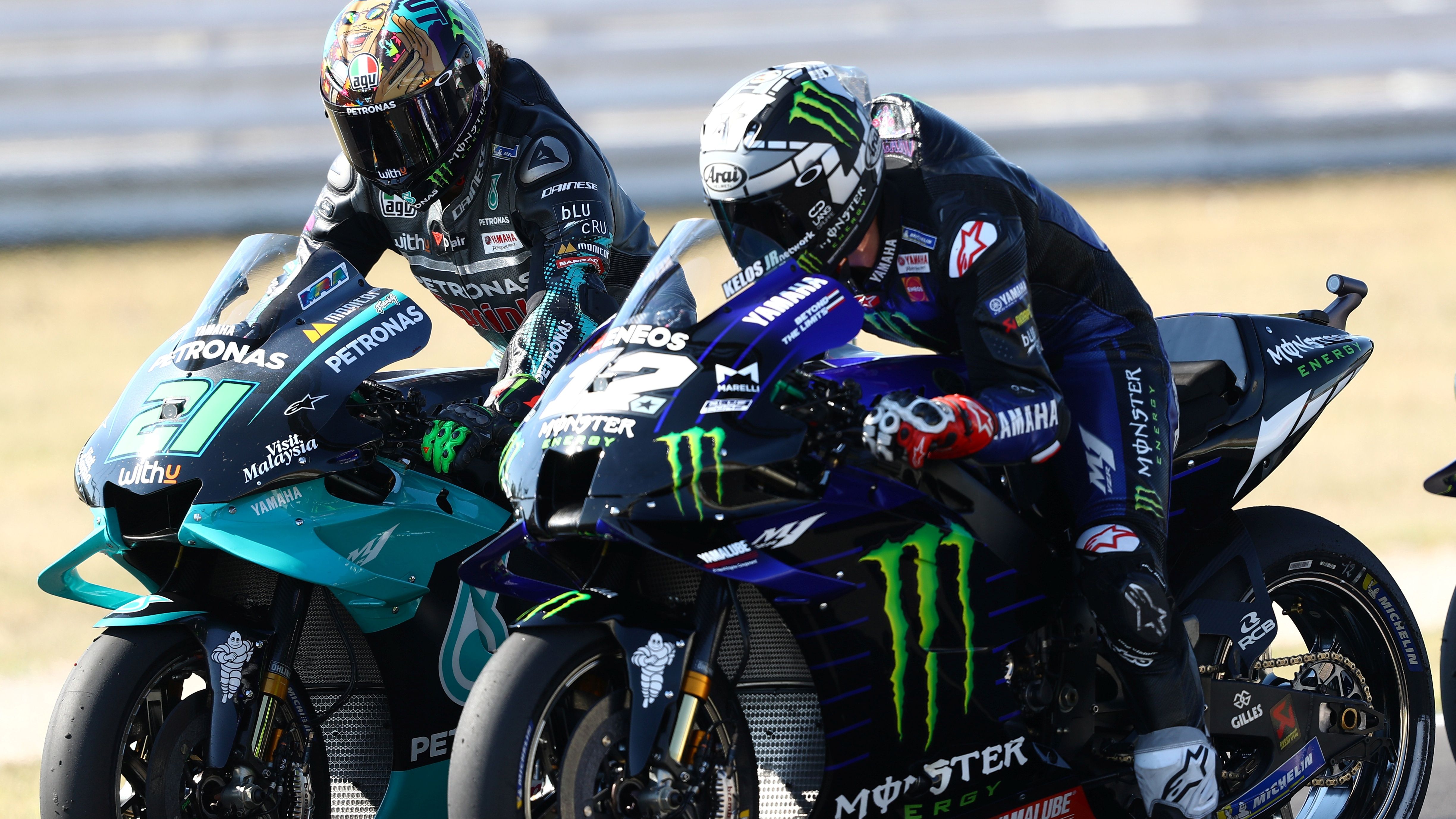 Maverick Viñales y Franco Morbidelli, dos de los actuales pilotos Yamaha en MotoGP