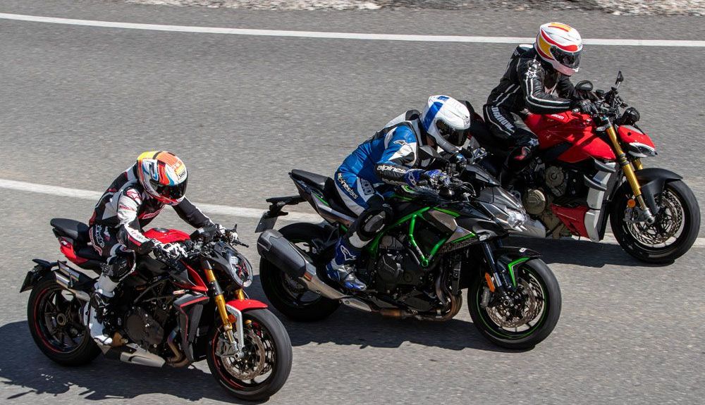 Comparativa: Ducati Streetfighter V4 S, Kawasaki Z H2, MV Agusta Brutale 1000 RR Comparativa: Ducati Streetfighter V4 S, Kawasaki Z H2, MV Agusta Brutale 1000 RR