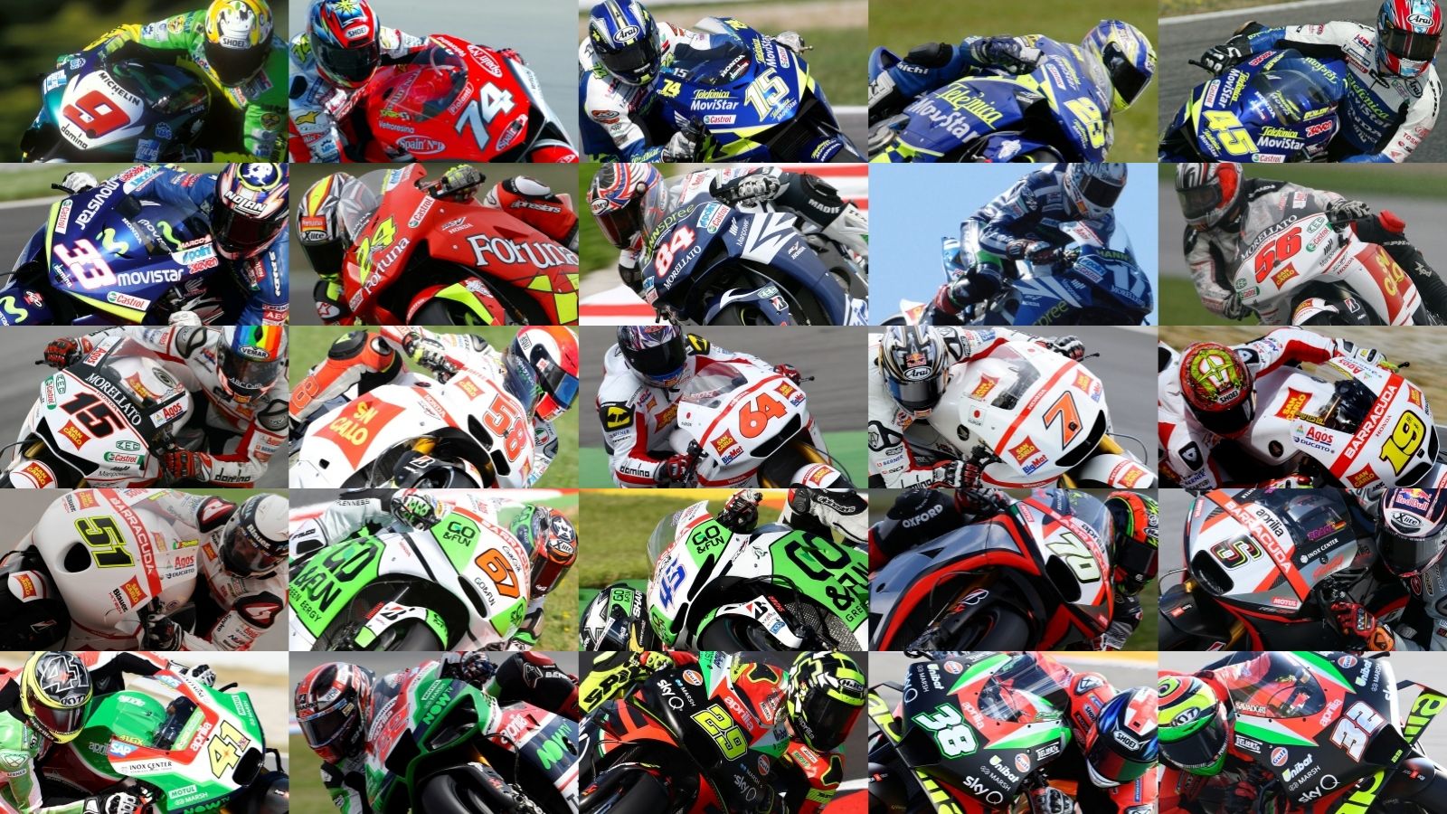 Todos los pilotos del Gresini Racing en 500cc y MotoGP