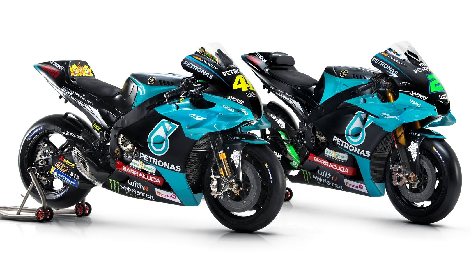 Yamaha YZR M1 Petronas MotoGP 2021 Valentino Rossi Franco Morbidelli 3