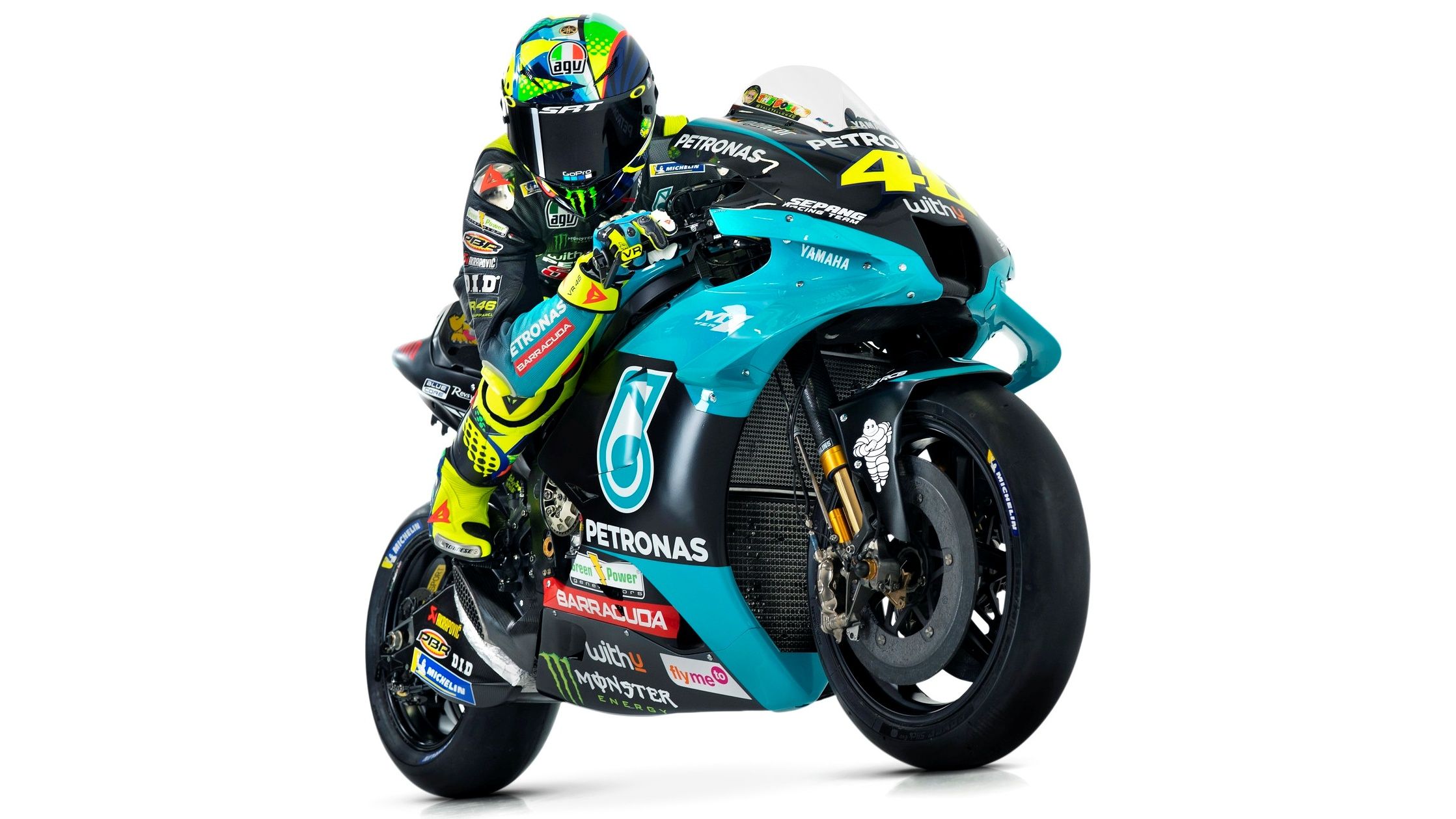 Yamaha YZR M1 Petronas MotoGP 2021 Valentino Rossi Franco Morbidelli 9