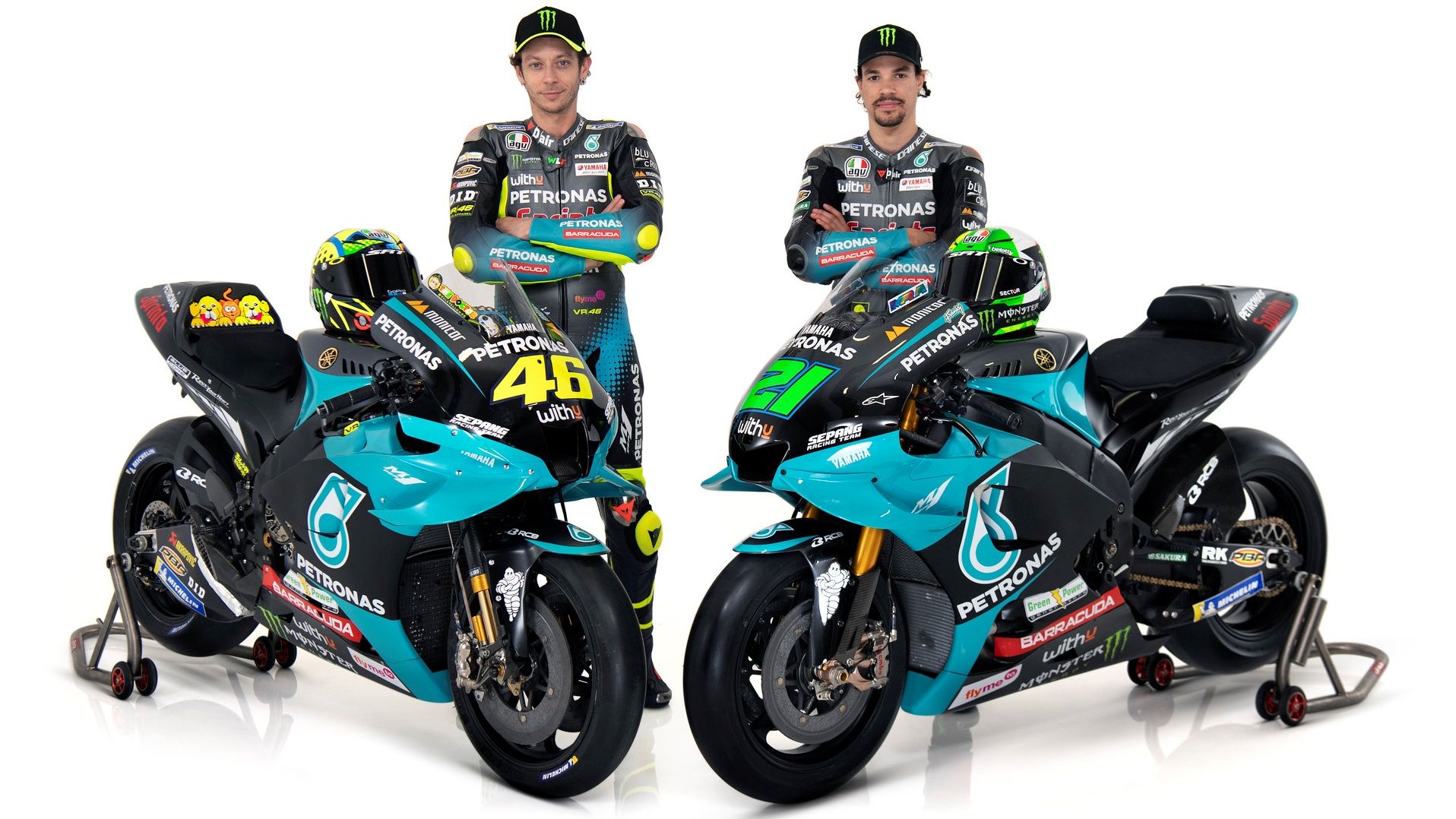 Yamaha YZR M1 Petronas MotoGP 2021 Valentino Rossi Franco Morbidelli 13