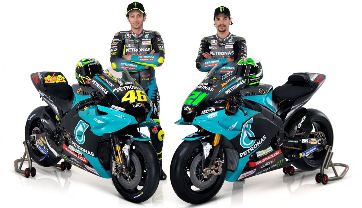 Yamaha YZRM1 Petronas 2021 Valentino Rossi Franco Morbidelli