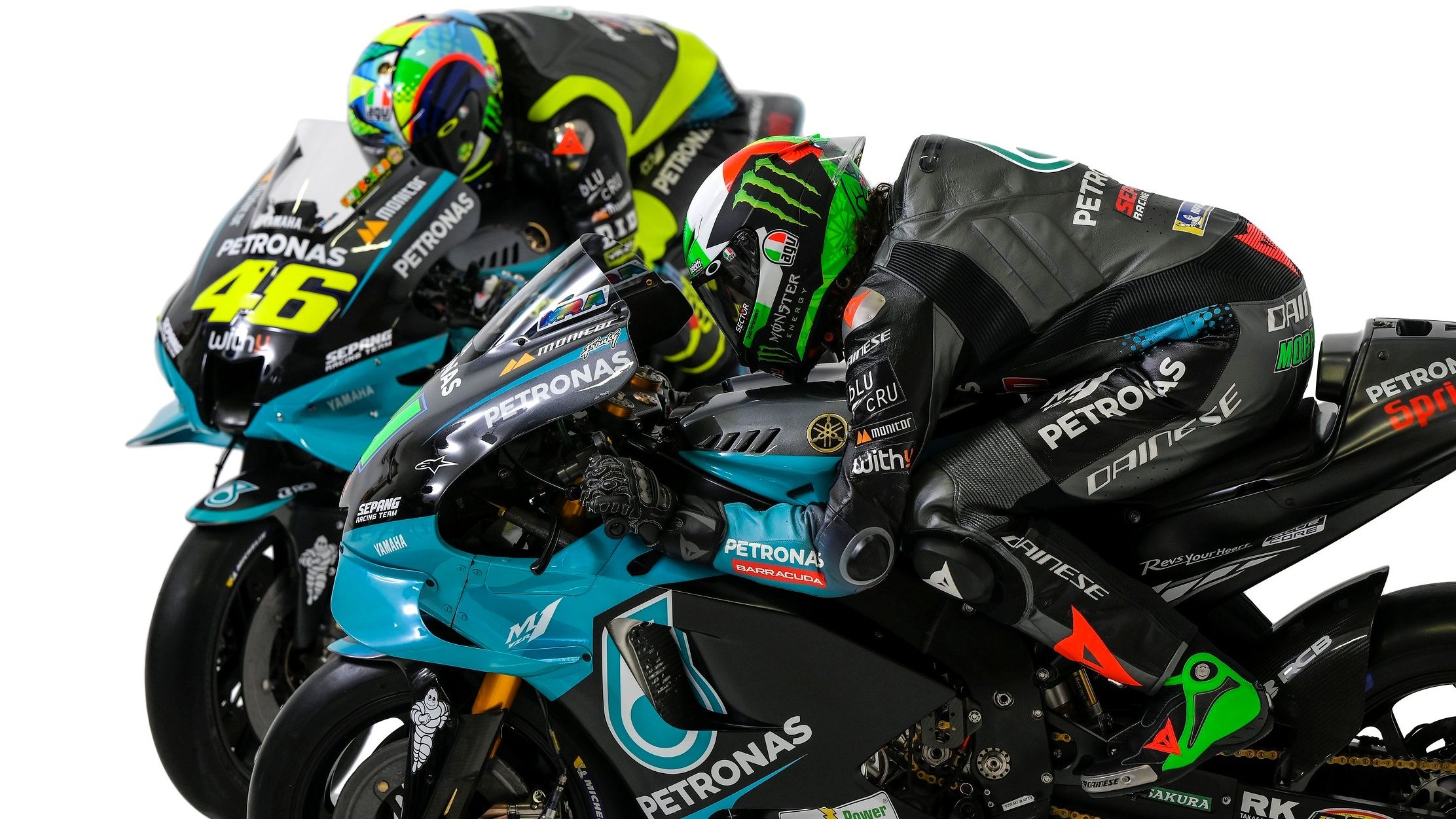Yamaha YZR M1 Petronas MotoGP 2021 Valentino Rossi Franco Morbidelli 4