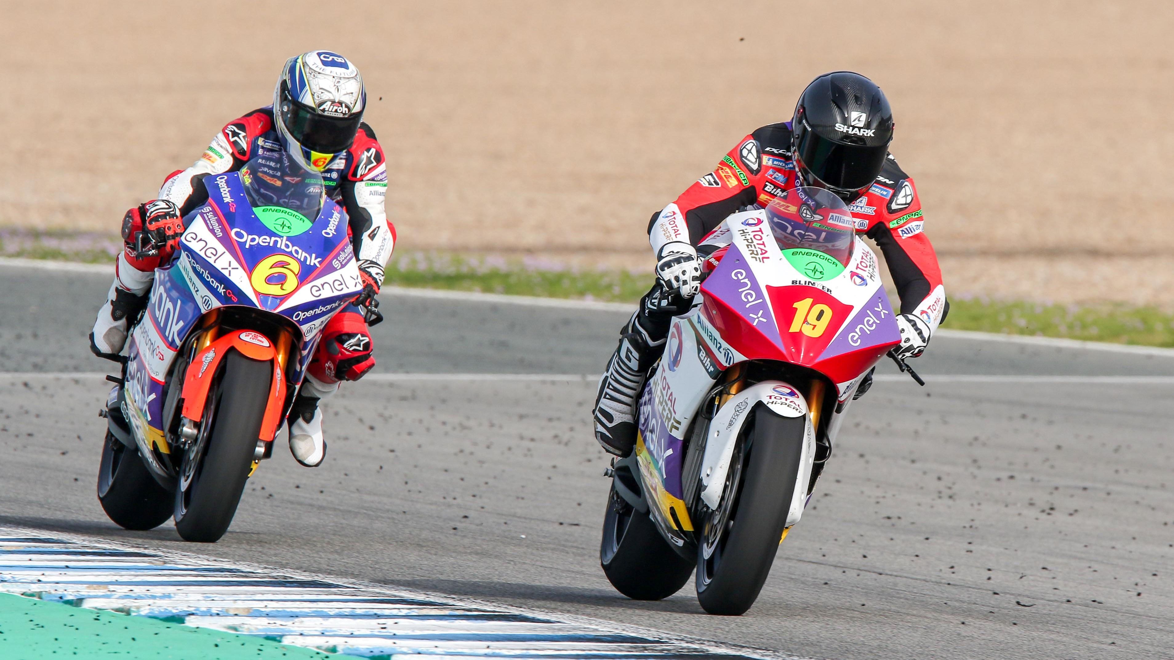 Corentin Perolari y María Herrera, Test 1 Jerez MotoE 2021