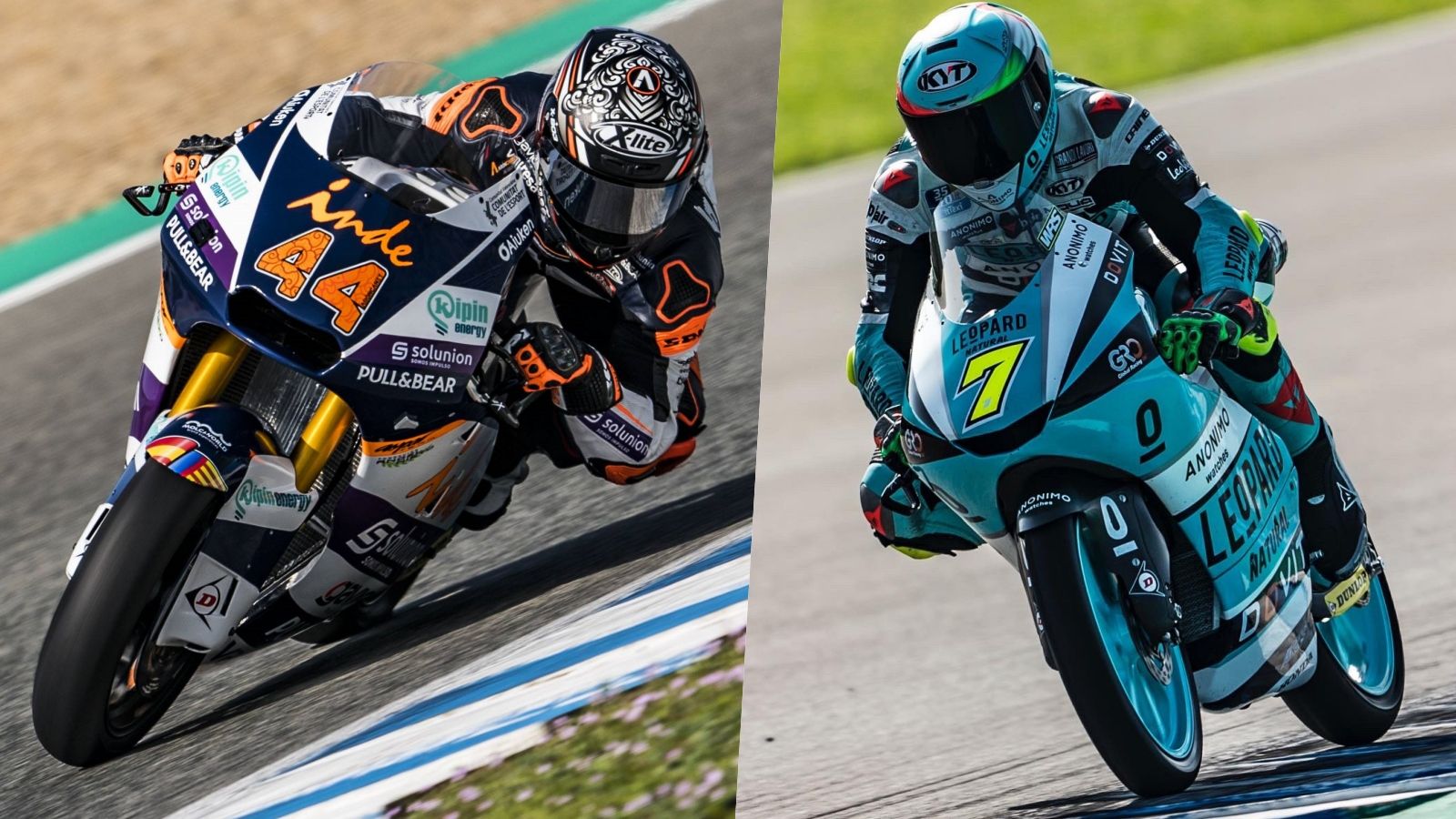 Arón Canet y Dennis Foggia salen de Jerez como los más rápidos en Moto2 y Moto3