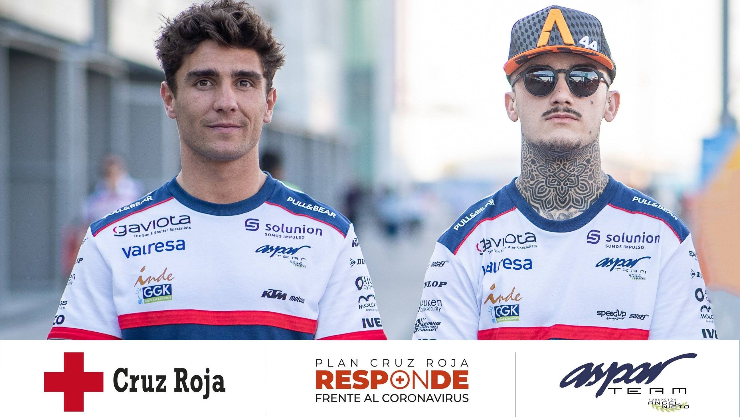 El Aspar Team y Cruz Roja se unen para paliar la crisis del Covid 19