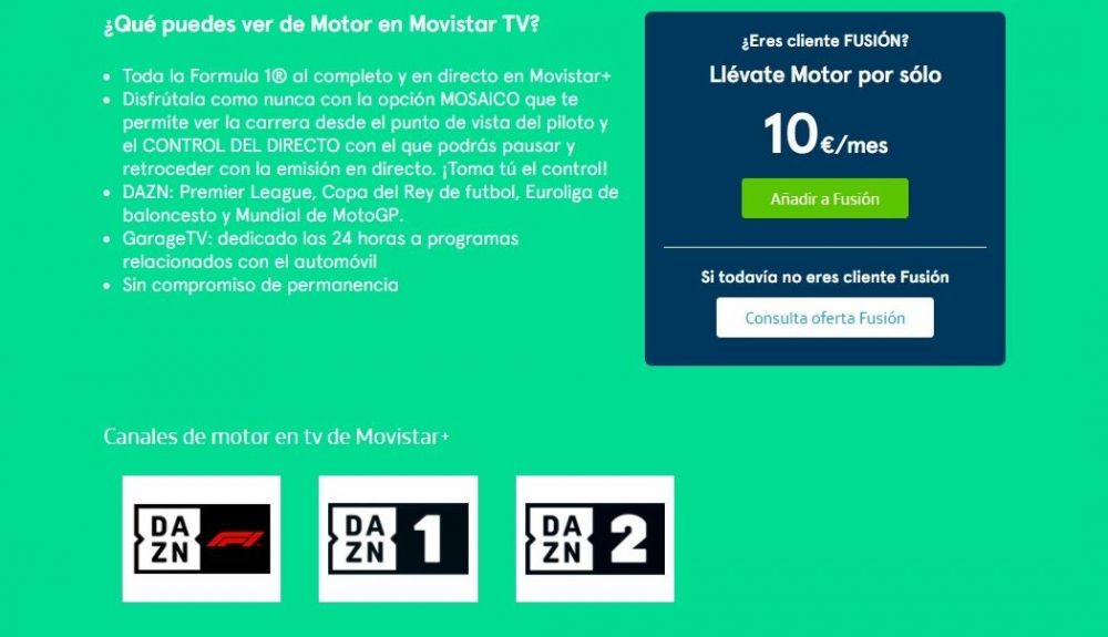 MotoGP 2021 también podrá verse en Movistar, dentro de los canales de DAZN