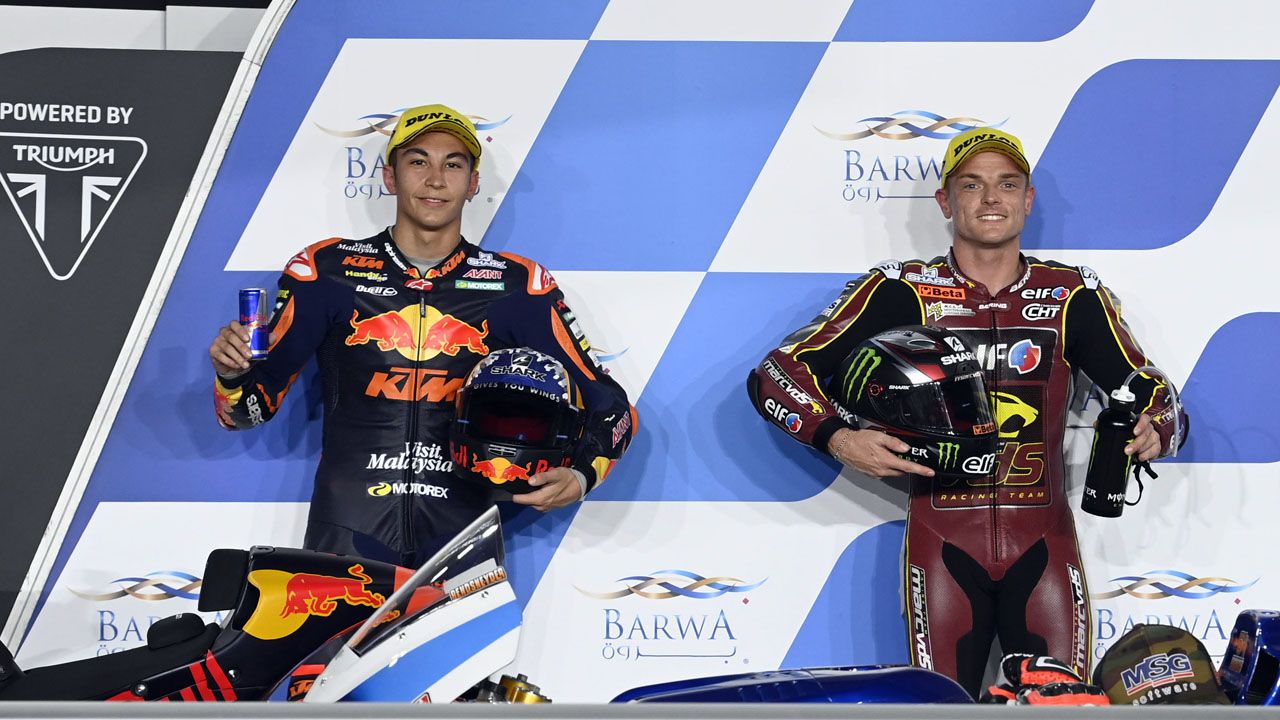 Raúl Fernández junto a Sam Lowes compartirán primera fila de parrilla.