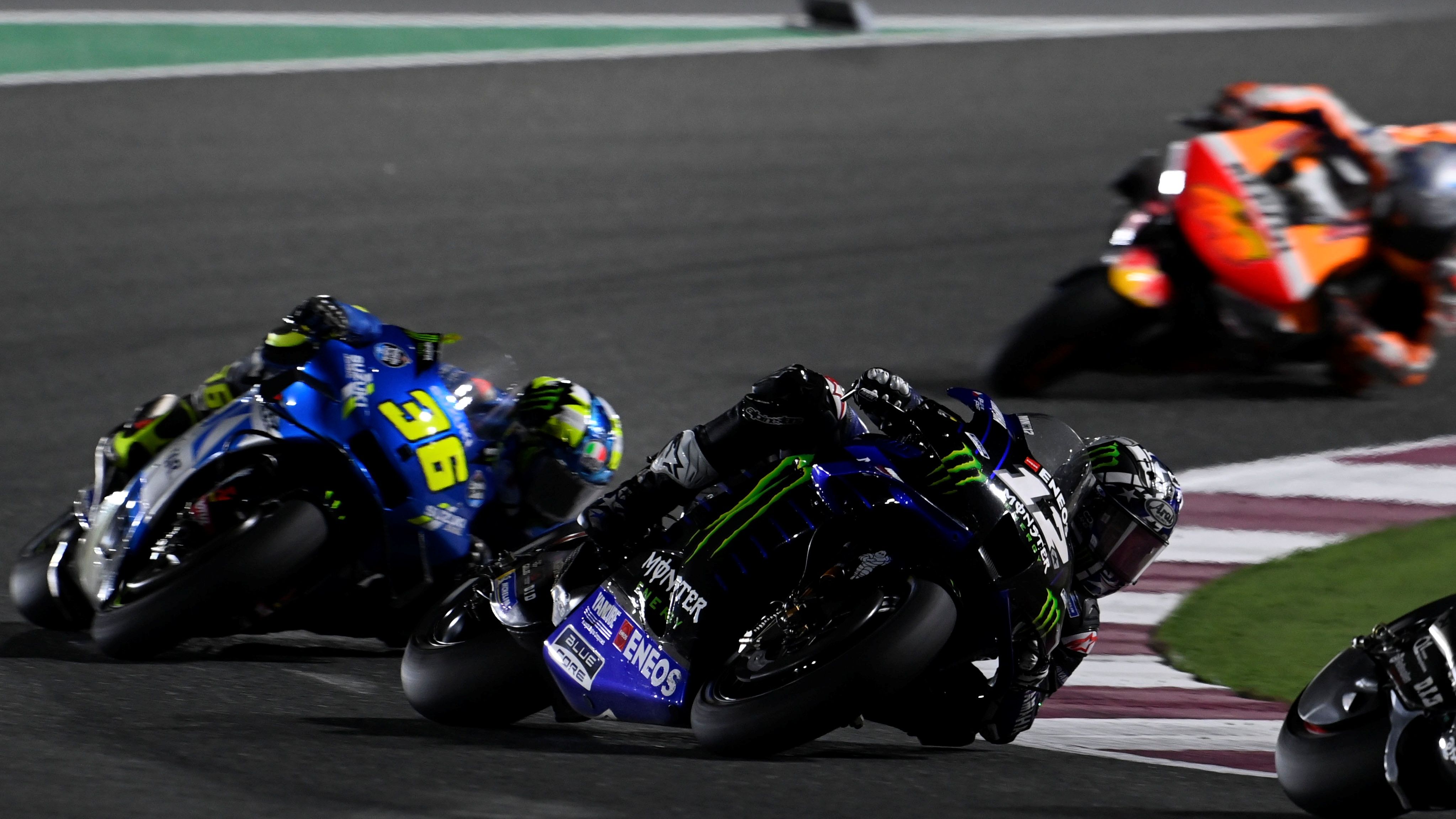 Maverick Viñales, Joan Mir y Pol Espargaró