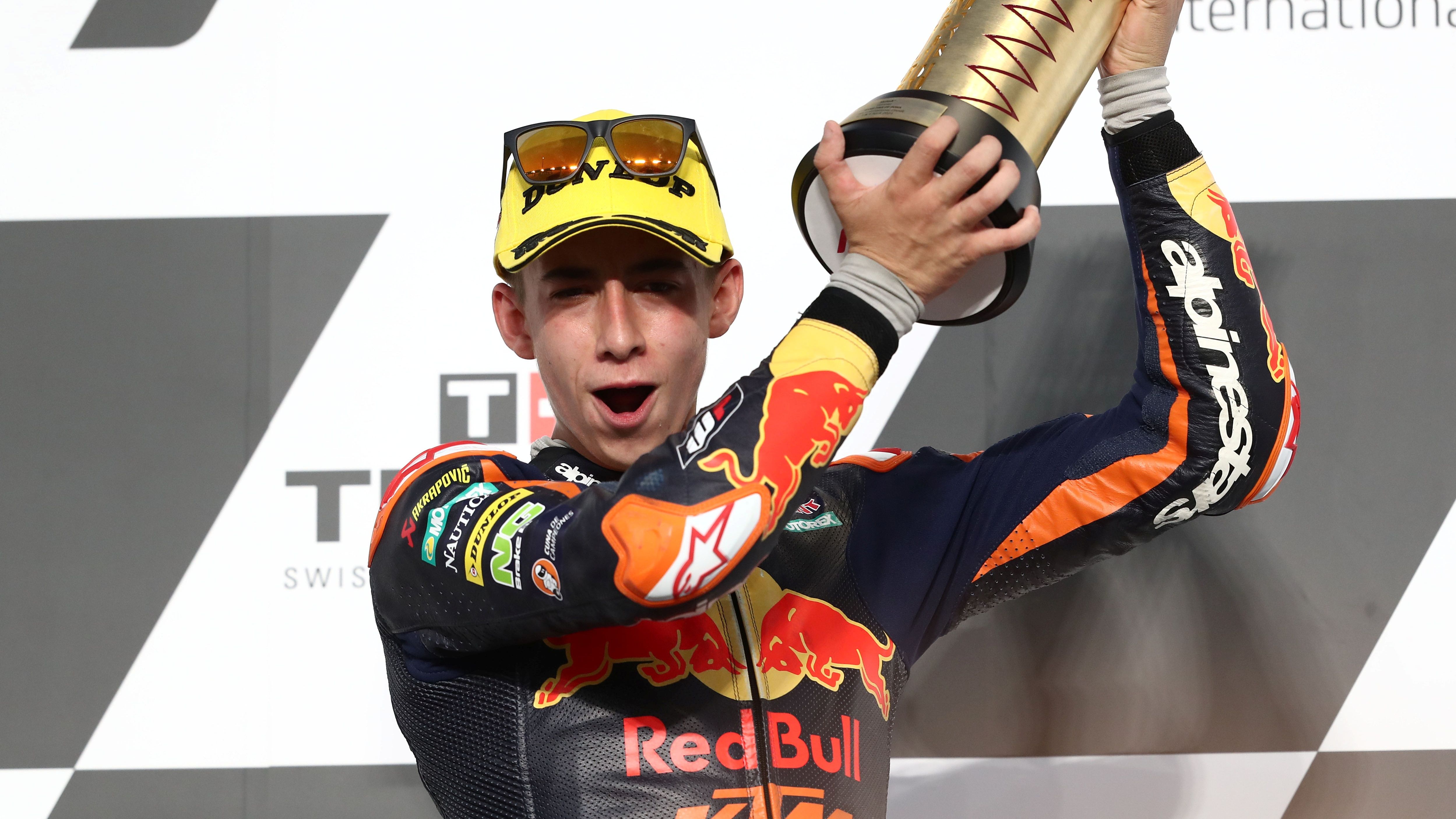 Pedro Acosta logró la primera victoria de Murcia en el GP de Doha de Moto3 2021.