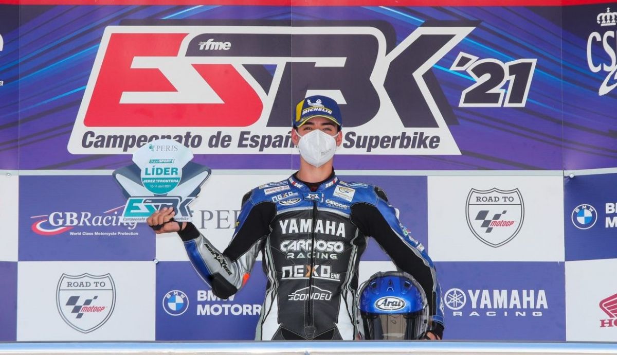 Victoria y liderato de Supersport para Borja Gómez Victoria y liderato de Supersport para Borja Gómez