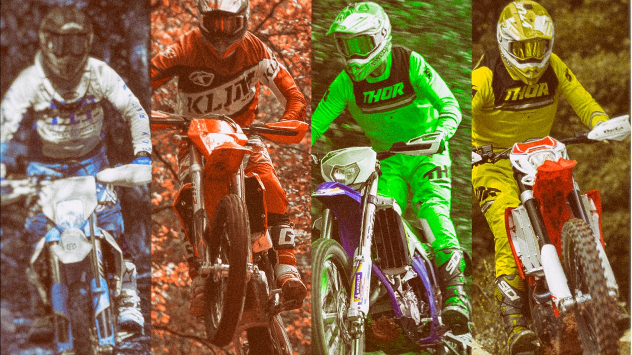 Comparativa enduro 4T 2021: Beta RR 390, Husqvarna FE 350, KTM 350 EXCF y Sherco SEF 300 Factory