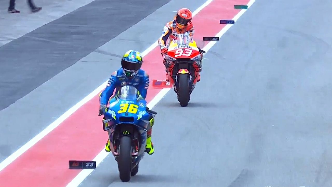 Joan Mir molesto con Marc Márquez por “chuparruedas”