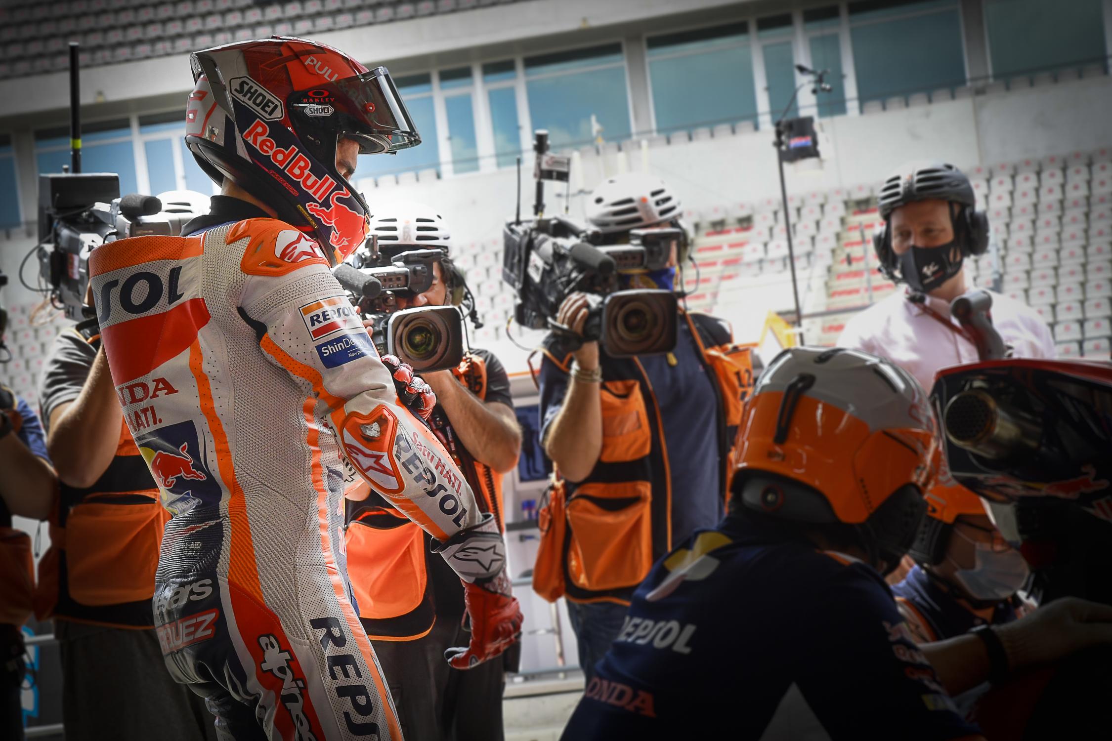 Marc Márquez: “Existe la posibilidad de que me tenga que parar en boxes”