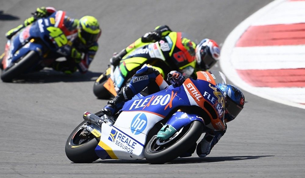 La cilindrada de de las motos de Moto2 como la de la imagen es de 765cc. Fuente: Gold and Goose