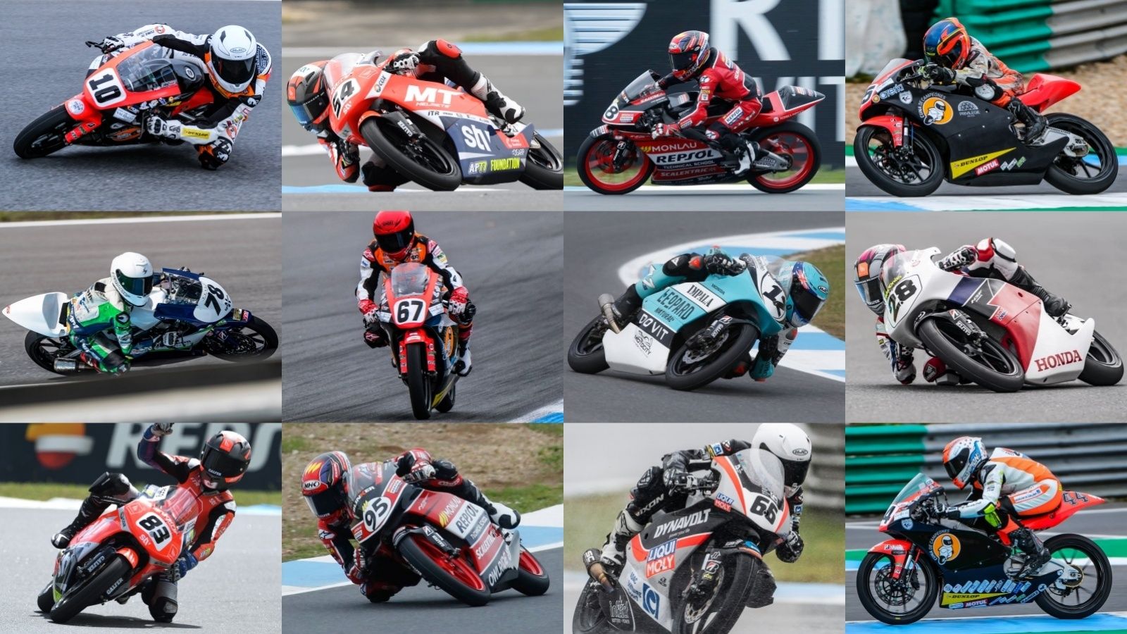 Cruces, Ferrández, Piqueras, Zurutuza, Esteban, O'Gorman, Roulstone, Martínez, Carpe, Morelli, Tonn y Millán, European Talent Cup 2021