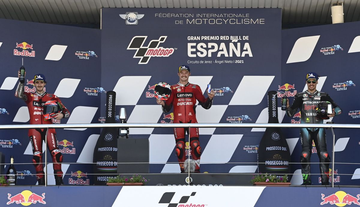 podio motogp jerez