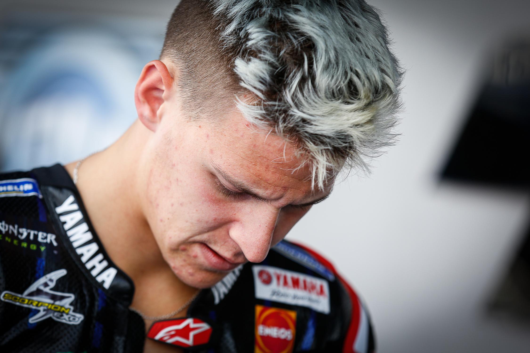 El calvario de Fabio Quartararo en Jerez: “No podía ir con el gas a tope en la recta”