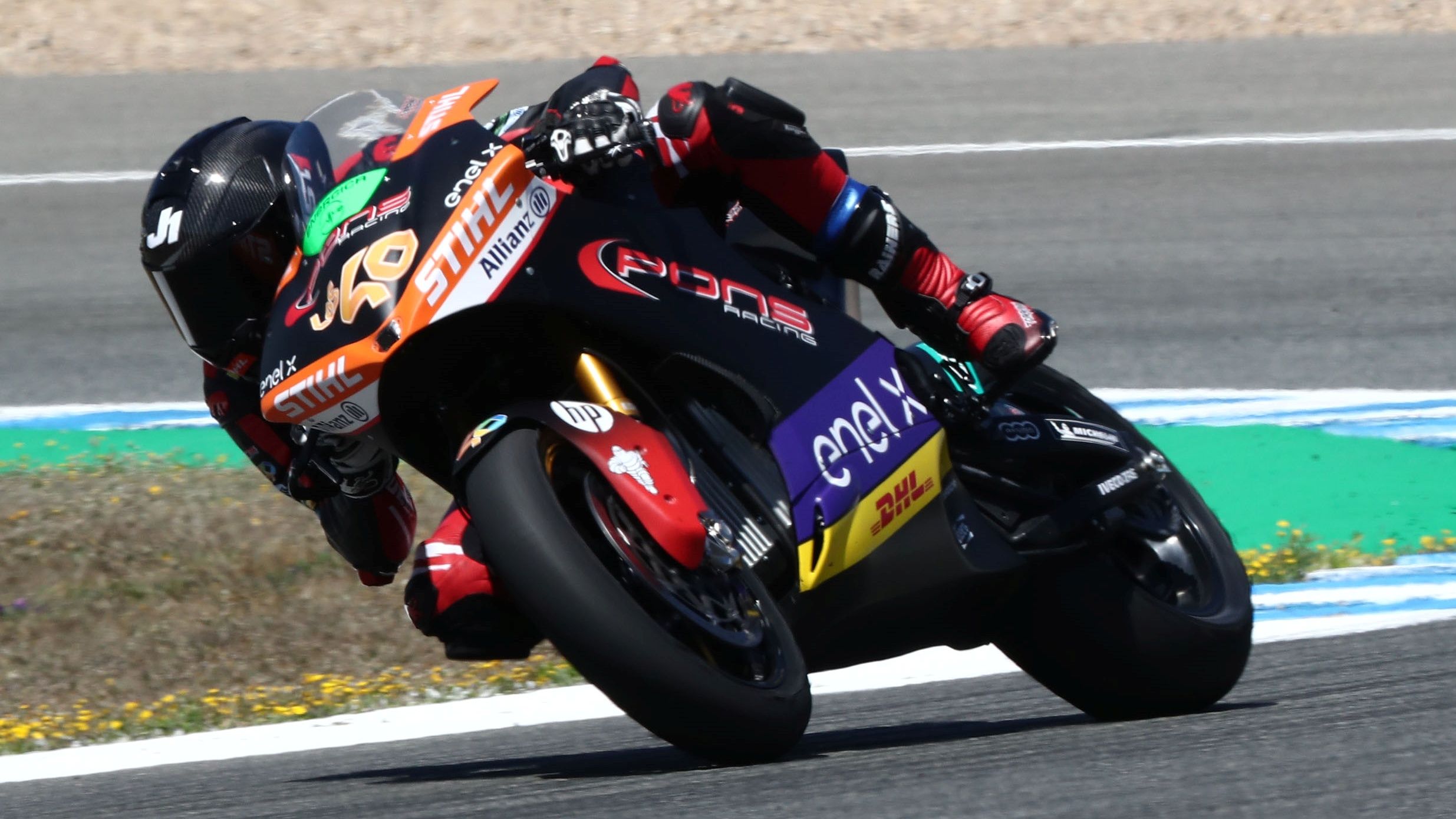 Jordi Torres arrancó la defensa del título de MotoE en el podio de Jerez