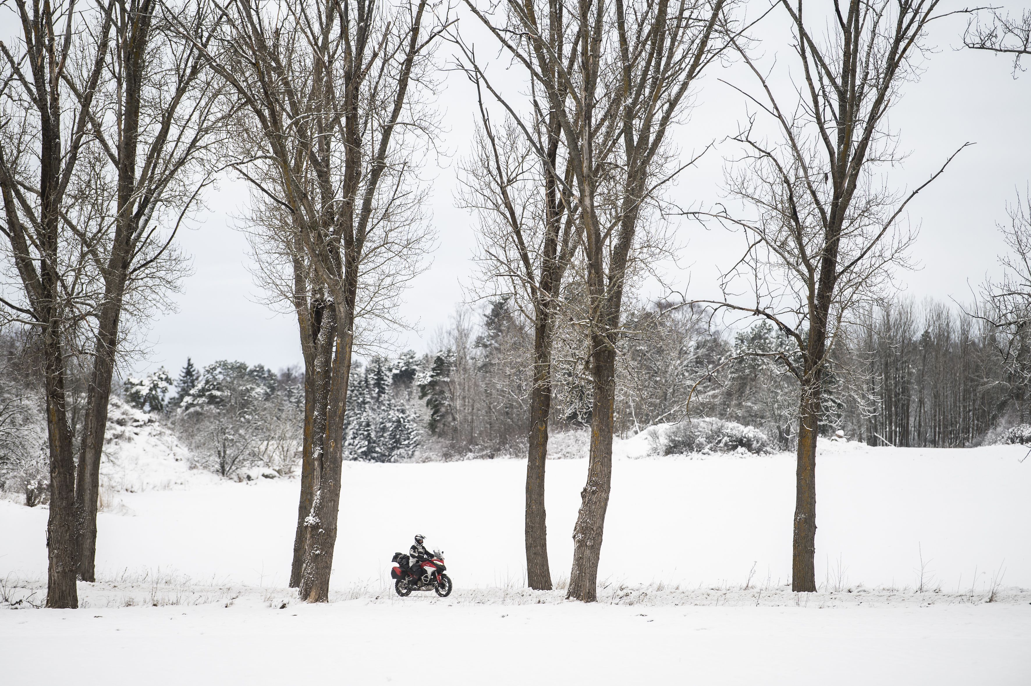 En moto al Círculo Polar Ártico.