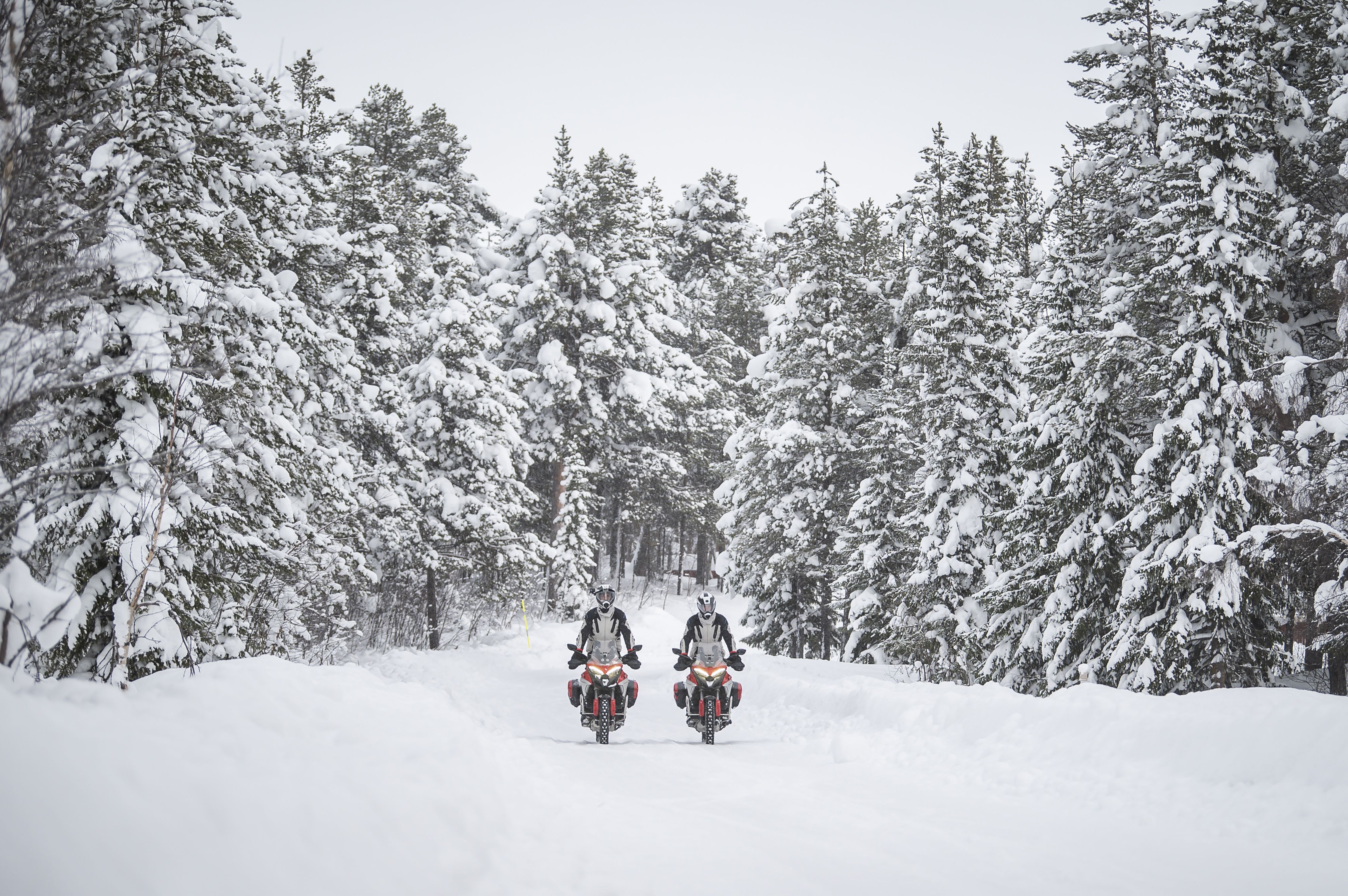 En moto al Círculo Polar Ártico.