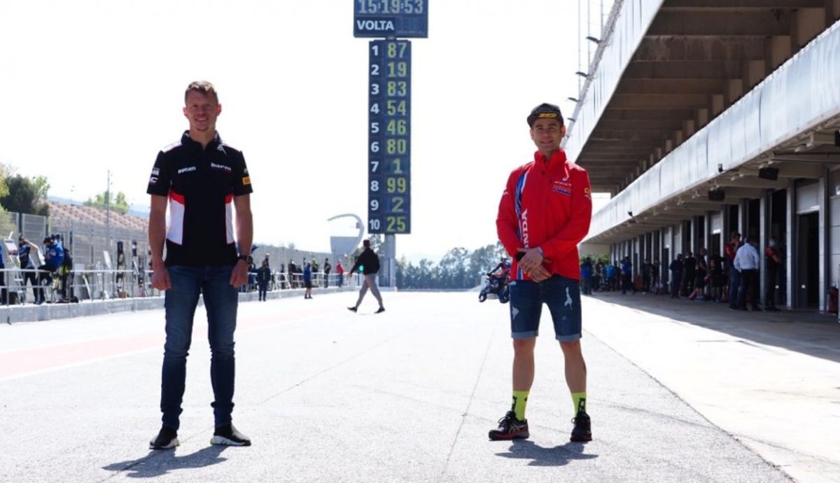 Tito Rabat y Álvaro Bautista ya coincidieron en MotoGP Tito Rabat y Álvaro Bautista ya coincidieron en MotoGP