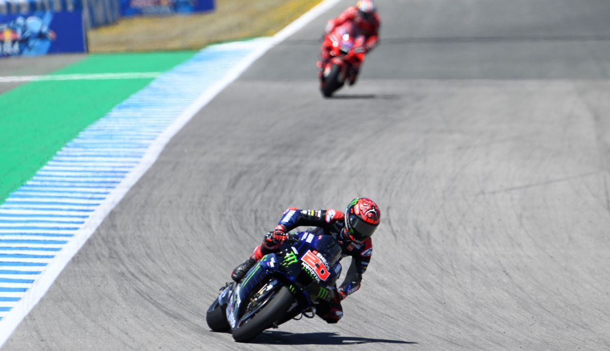 Fabio Quartararo iba disparado a su tercer triunfo seguido en Jerez 2021 Fabio Quartararo iba disparado a su tercer triunfo seguido en Jerez 2021