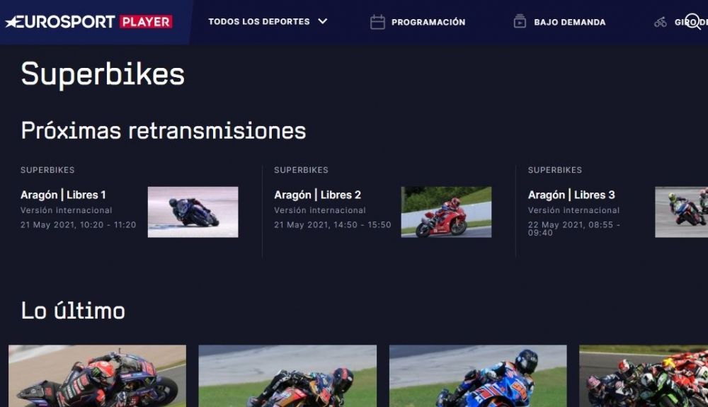 Superbike 2021 se podrá ver en Eurosport