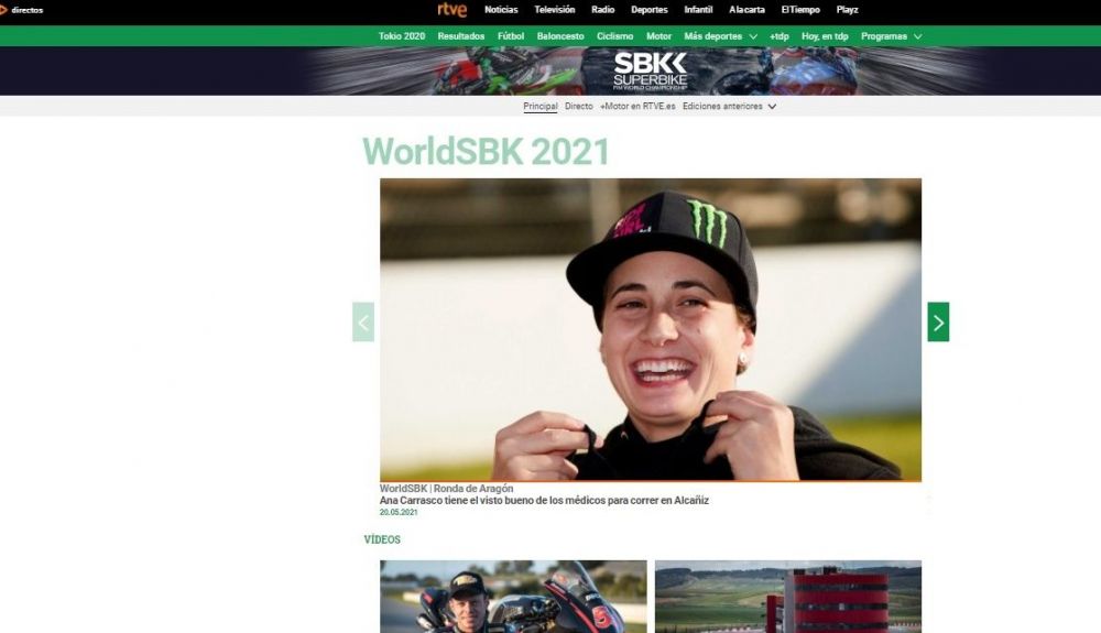 Superbike 2021 se podrá ver en Teledeporte y la web de RTVE