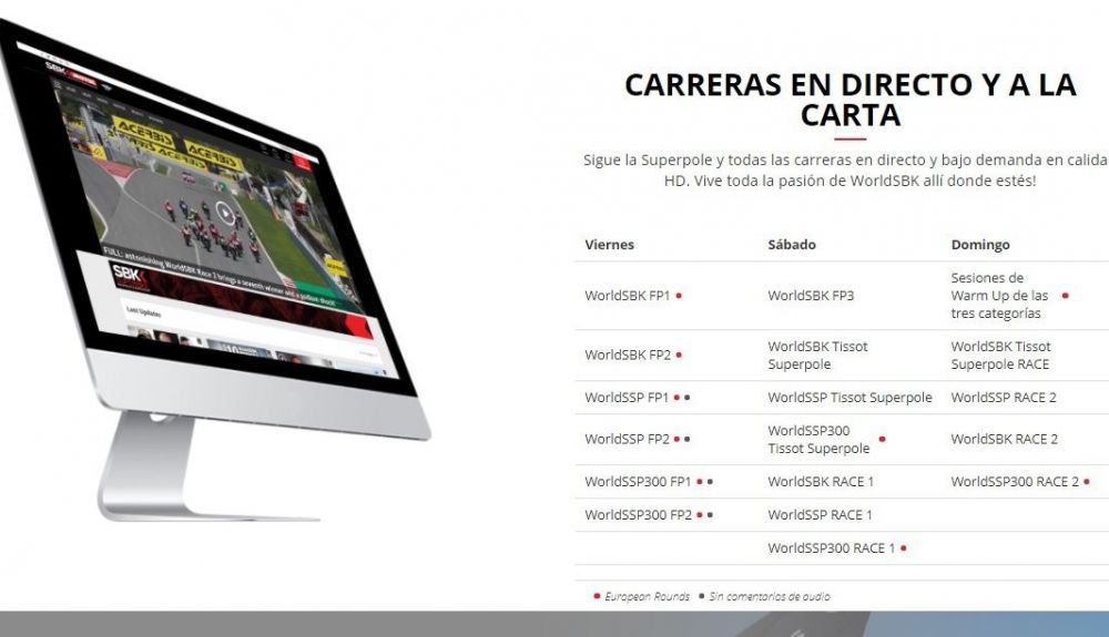 Superbike 2021 se podrá ver en el Videopass de la web oficial Superbike 2021 se podrá ver en el Videopass de la web oficial