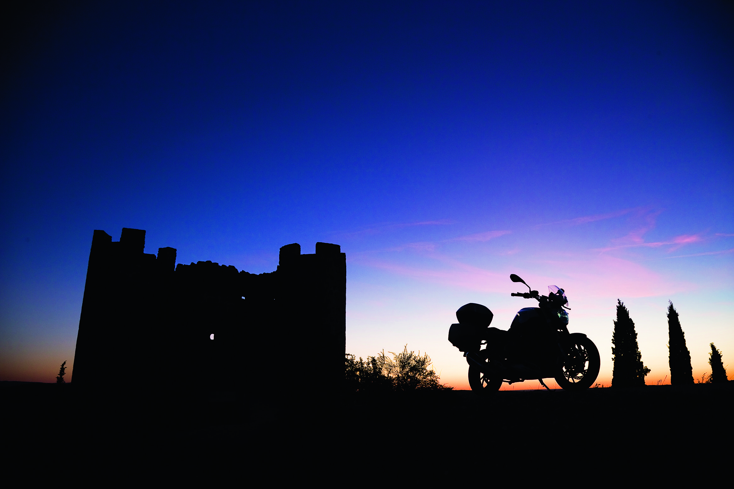 En moto por la Ribera Burgalesa.